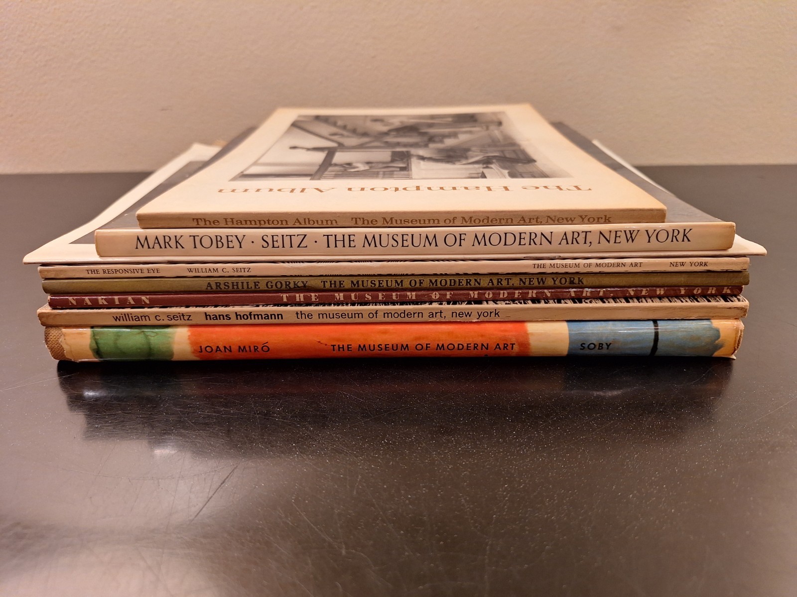 Lot of 8 Museum Of Modern Art Catalogs Nakian Gorky Hofmann Lartigue Miro Tobey