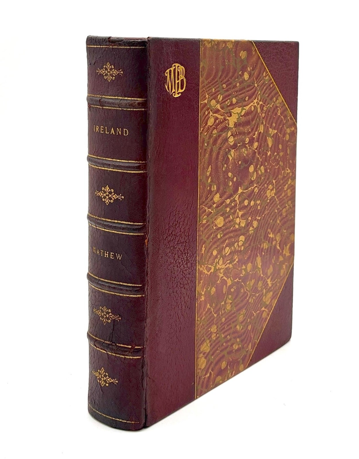 Frank Mathew / Ireland & C Black book with color plates in handsome half leather