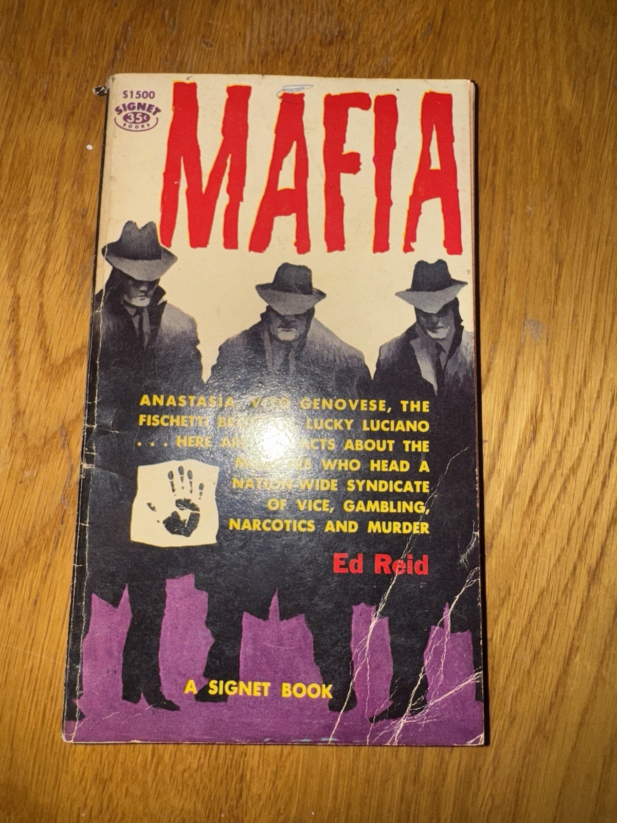 Mafia- Ed Reid, 1958, 2nd printing, In Fair Condition.