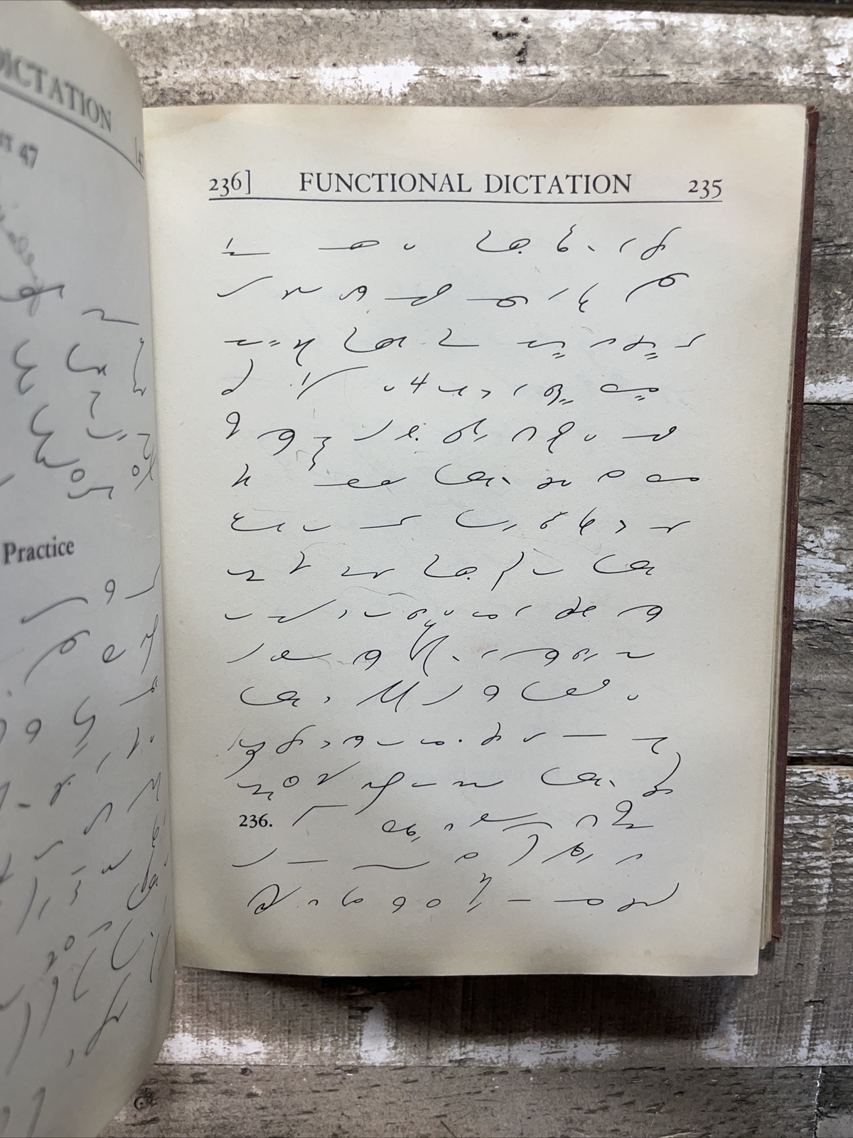 1943 Antique Language Learning Book „Functional Method Dictation“