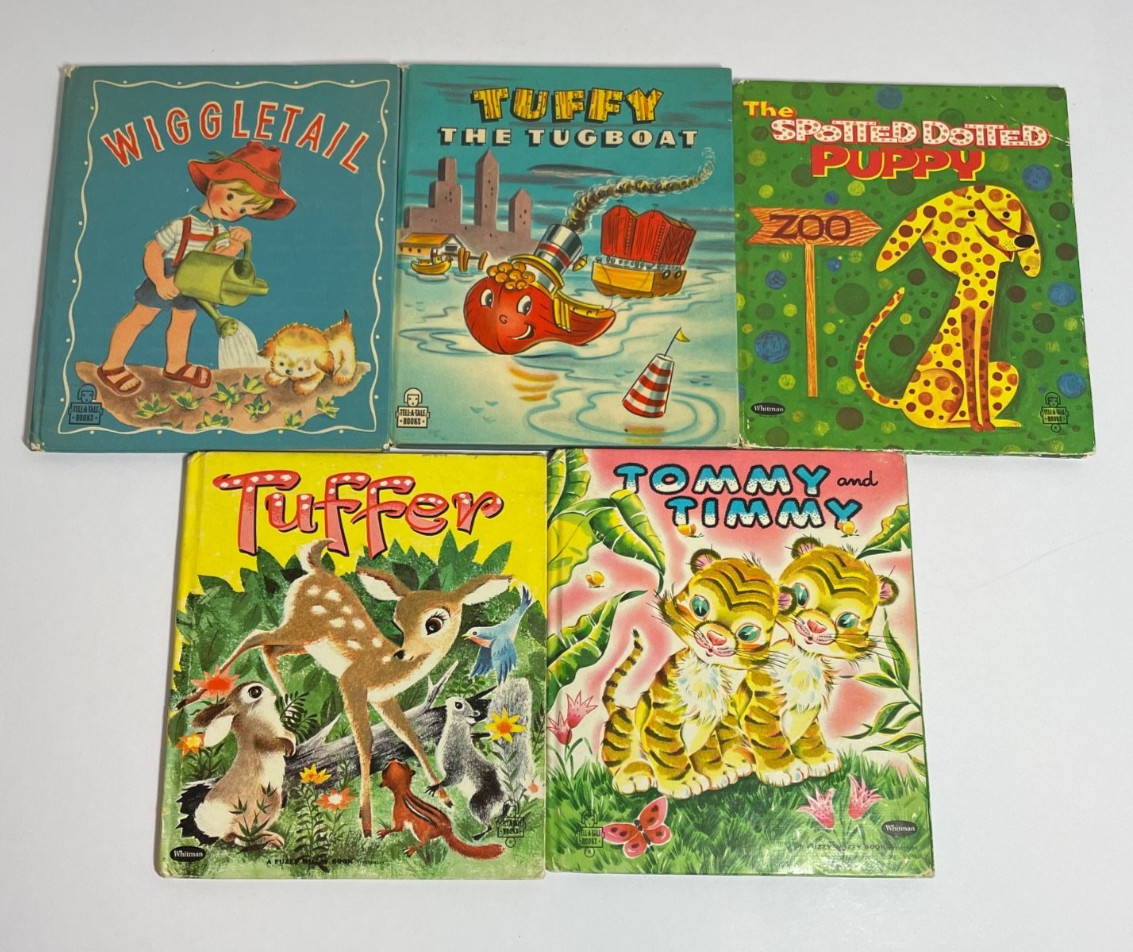 Tell-a-Tale Lot Tuffy Tommy and Timmy Wiggletail Tuffy the Tugboat Spotted Puppy