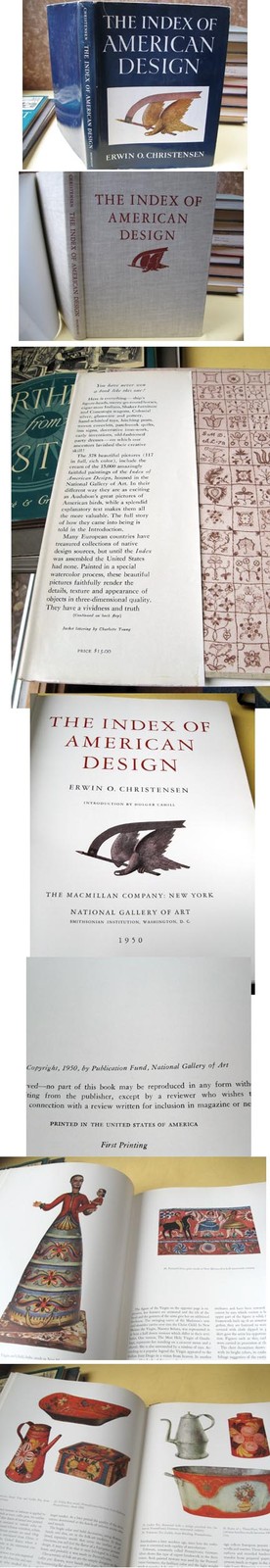 INDEX of AMERICAN DESIGN,1950,E.O.Christensen,1stPrt.DJ