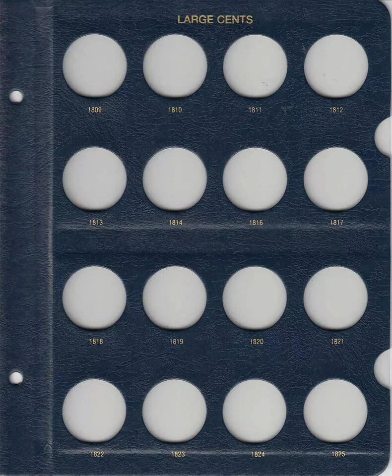 Album For Large Cents 1793-1857 Whitman Classic Coin Album 9110 Free US Shipping