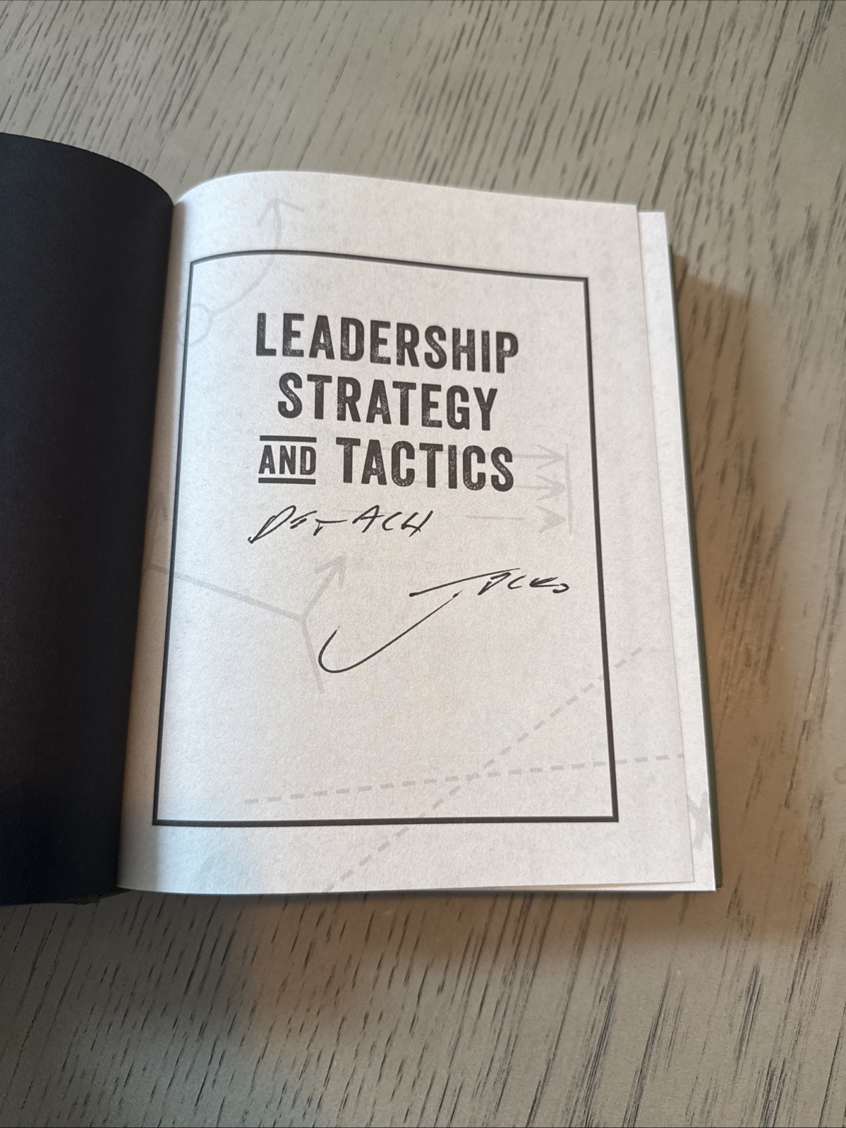 Signed Copy From Jocko