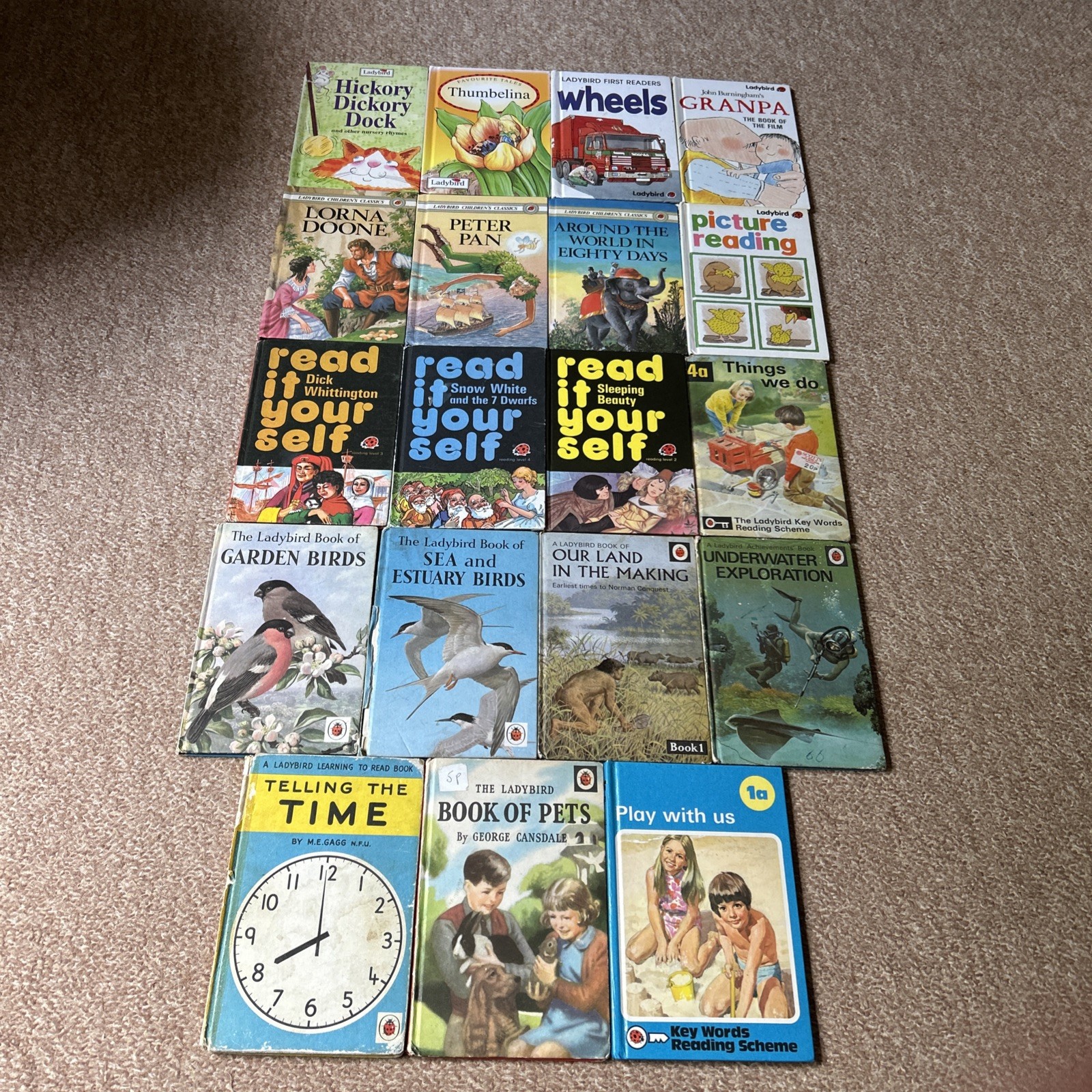 Vintage Job Lot Of Ladybird Books