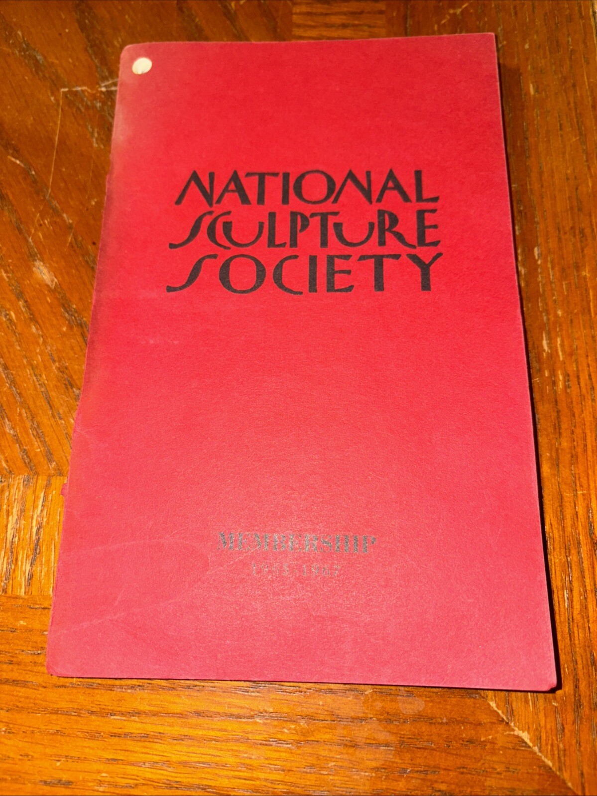 Vintage 1965 – 1967 Membership List: National Sculpture Society – With Awards