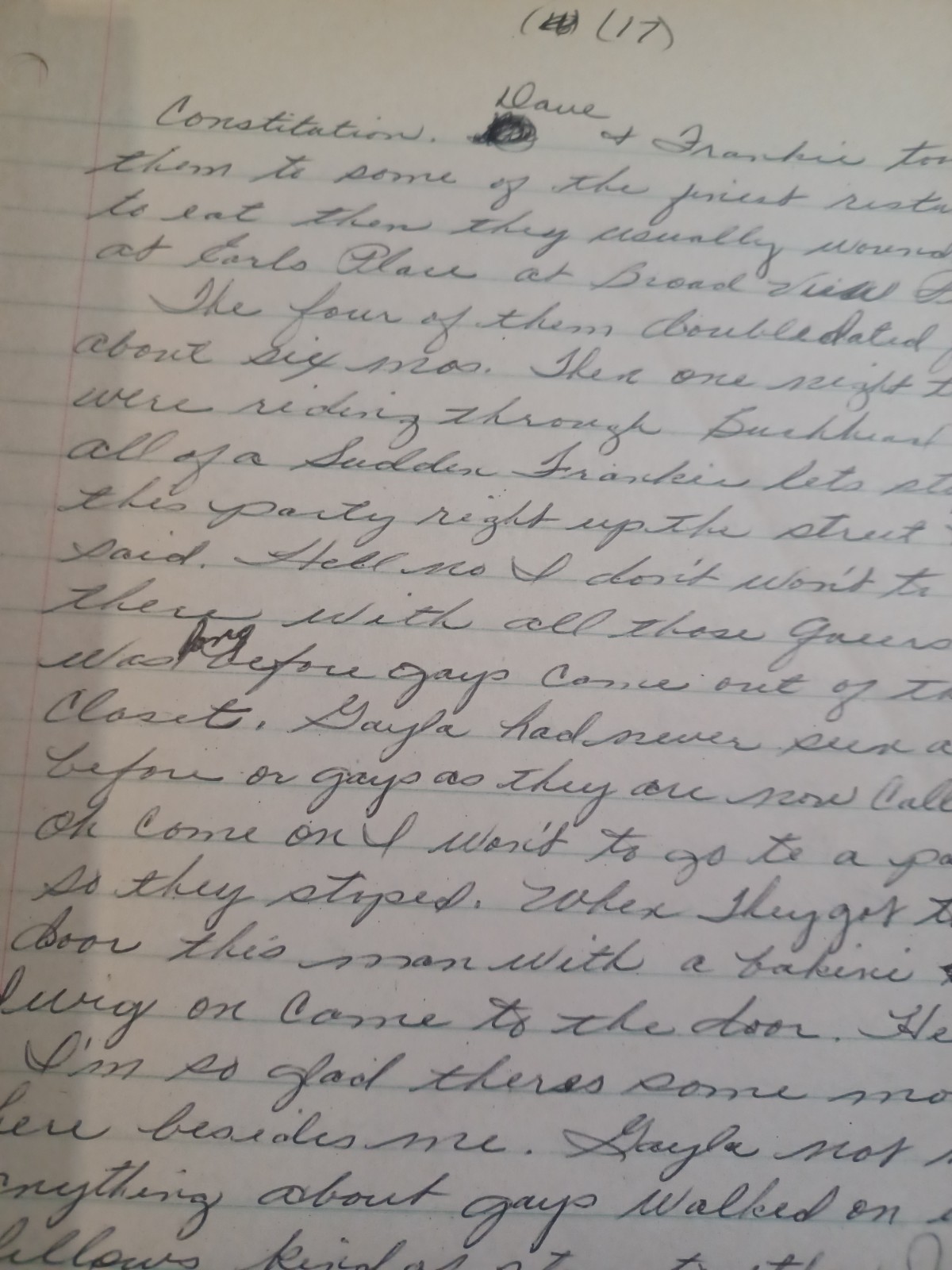 19 Page Manuscript, Memoir / Story of a poor Georgia family, Atchison, 1980s
