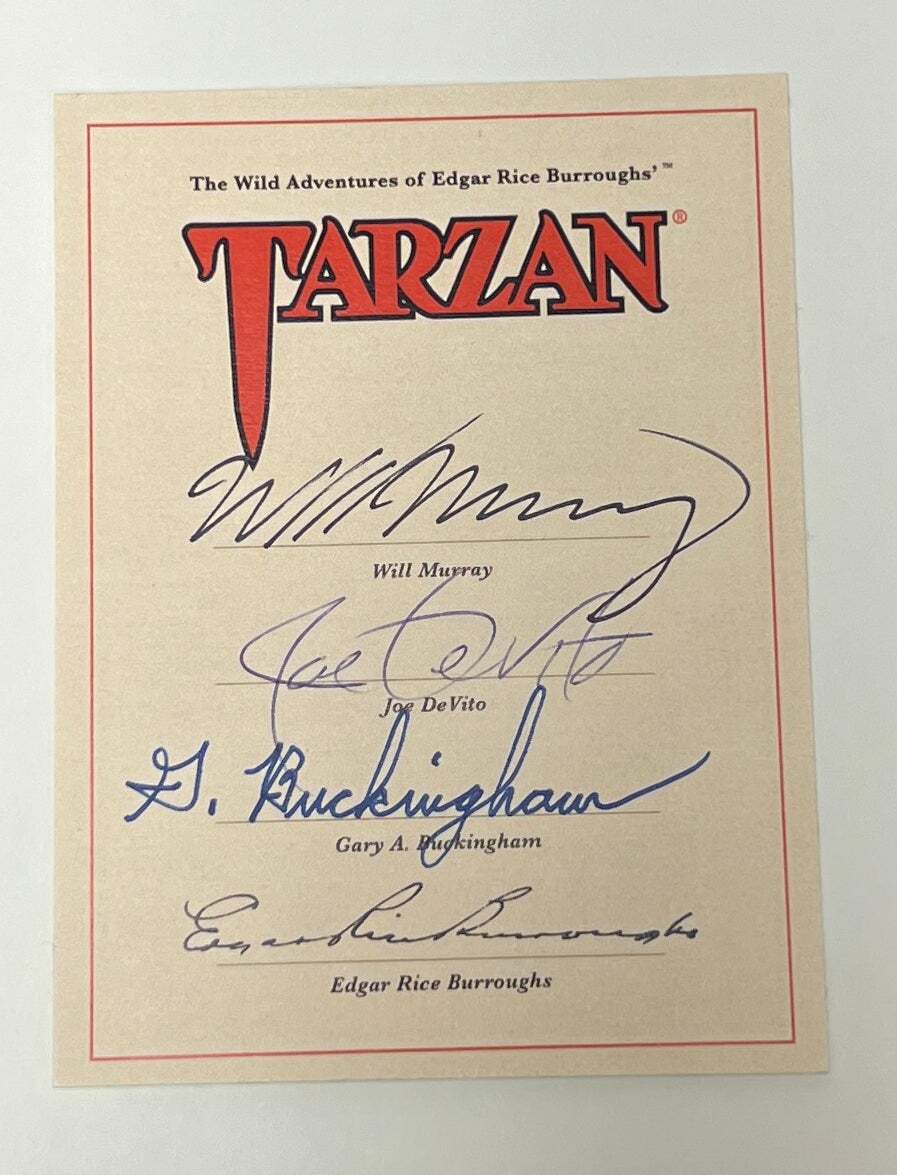Edgar Rice Burroughs / Tarzan Return to Pal-ul-don and Tarzan Signed 1st ed 2015
