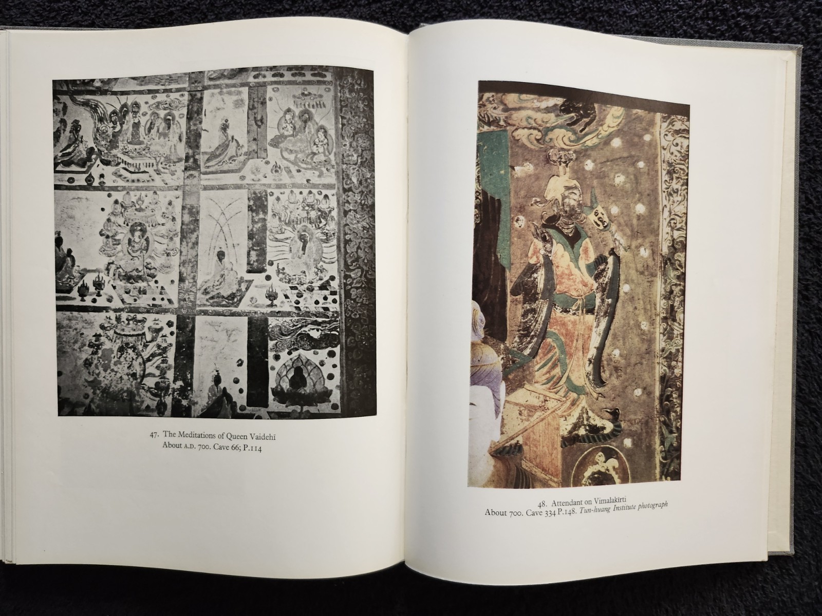 Buddhist Cave Paintings At Tun Huan 1959 1st Edition, Color/bw Illustrations