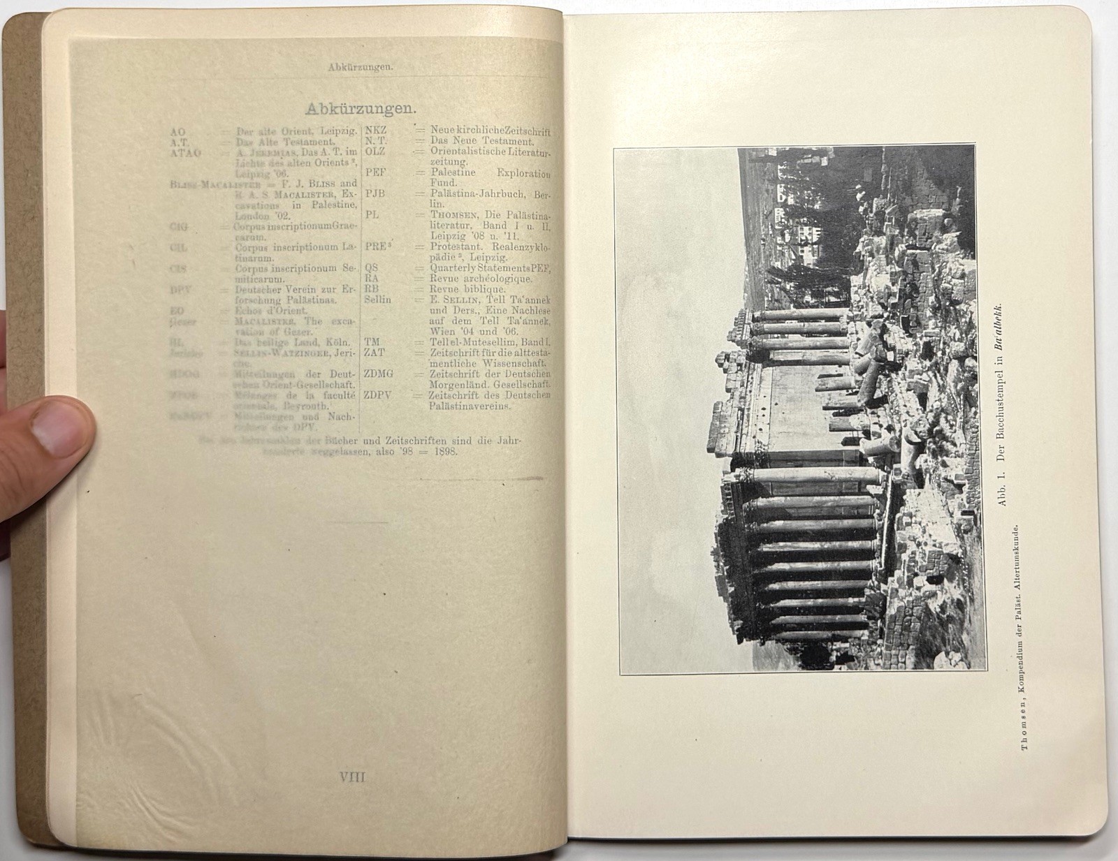 1913 PALESTINE ANTIQUITIES BIBLICAL ARCHAEOLOGY THOMSEN 42 ILLUSTRATIONS GERMAN