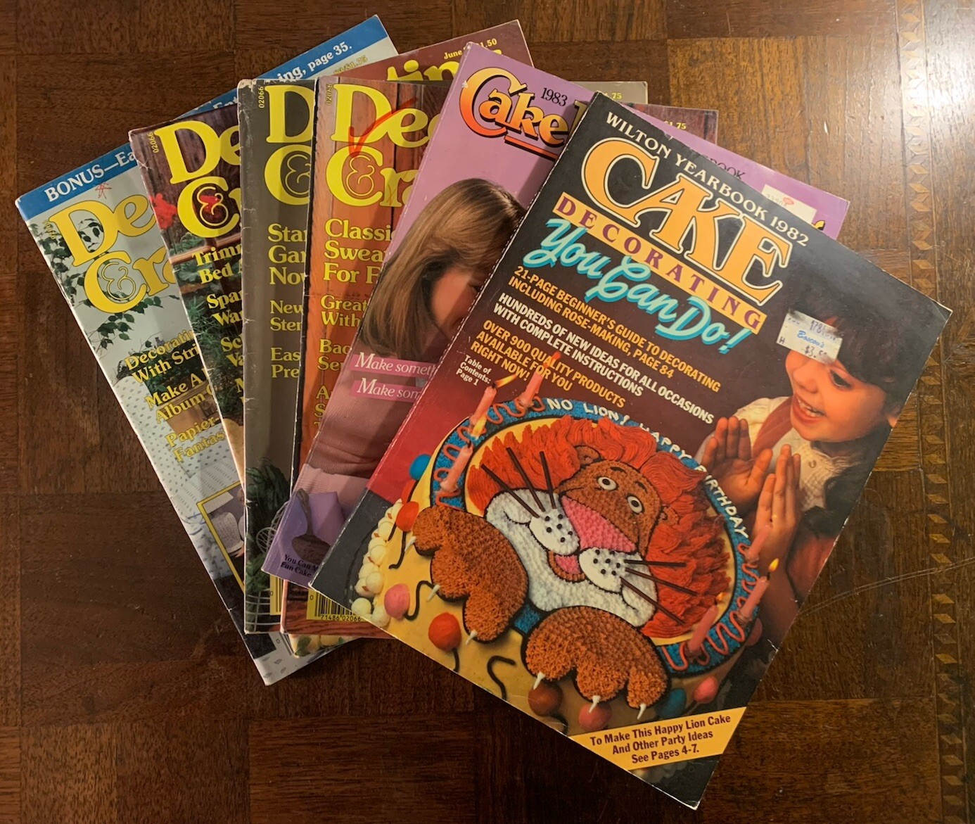 Lot Of 6 Vintage Cake & Craft Decorating Magazines 1983/84 Preowned ?