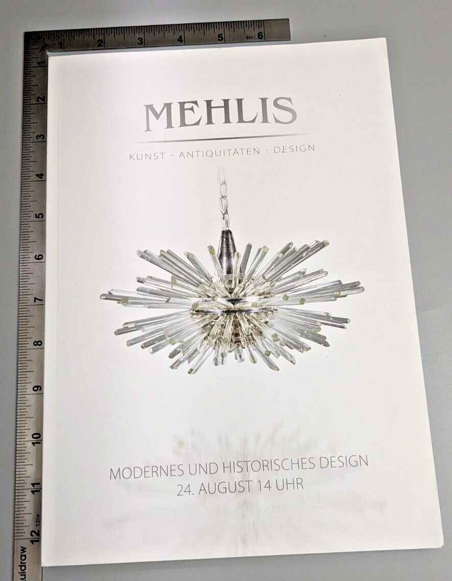 Mehlis Kunst Autiquitaten Design Paperback 2018 Auktion Auction Catalogue