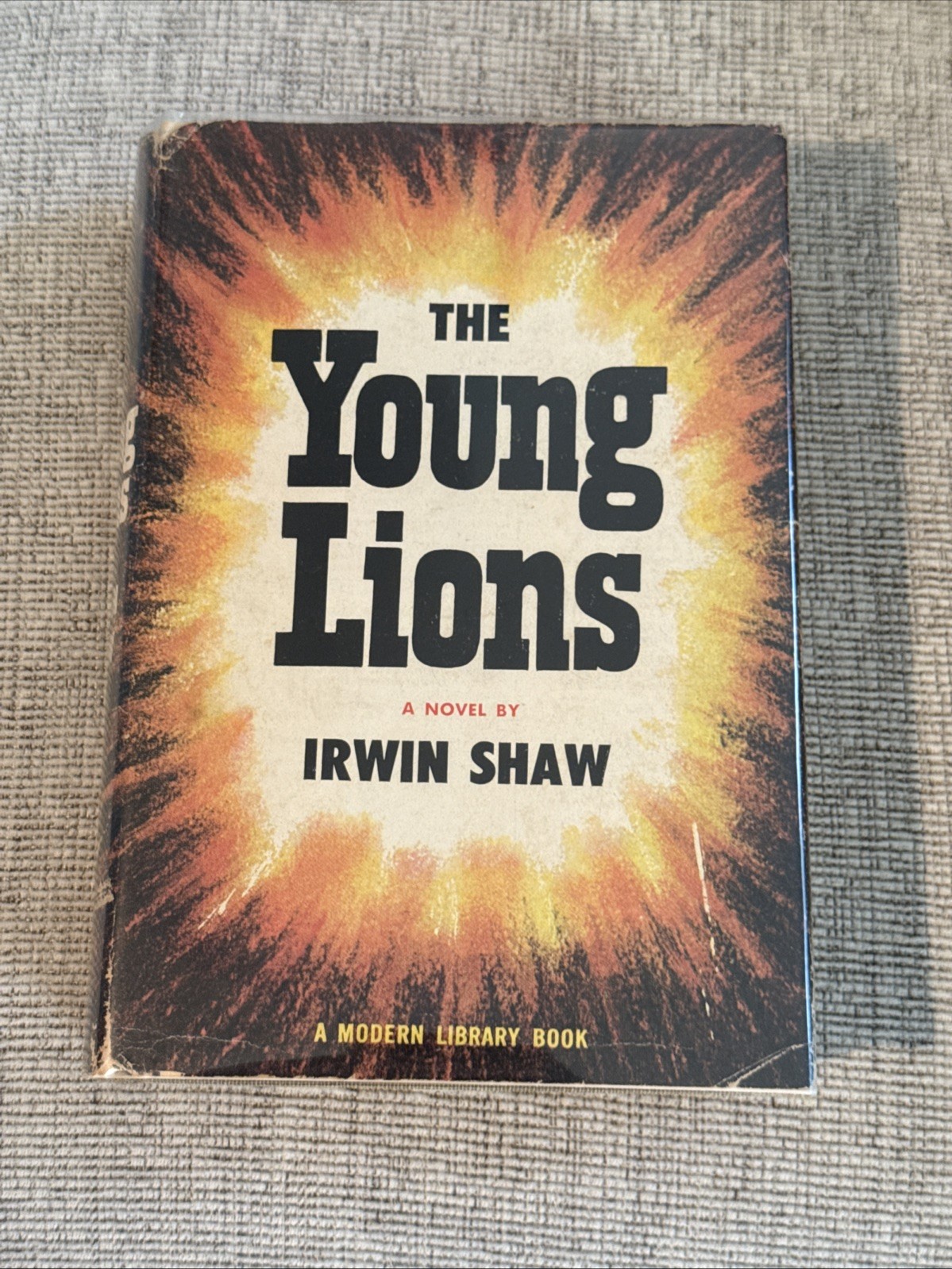Vintage 1958 The Young Lions Irwin Shaw Modern Library HC/DJ