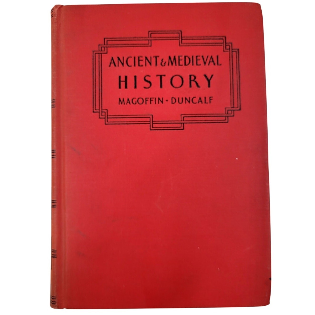 Ancient Medieval History Magoffin Duncalf 1934 Signed Hardcover Dark Academia