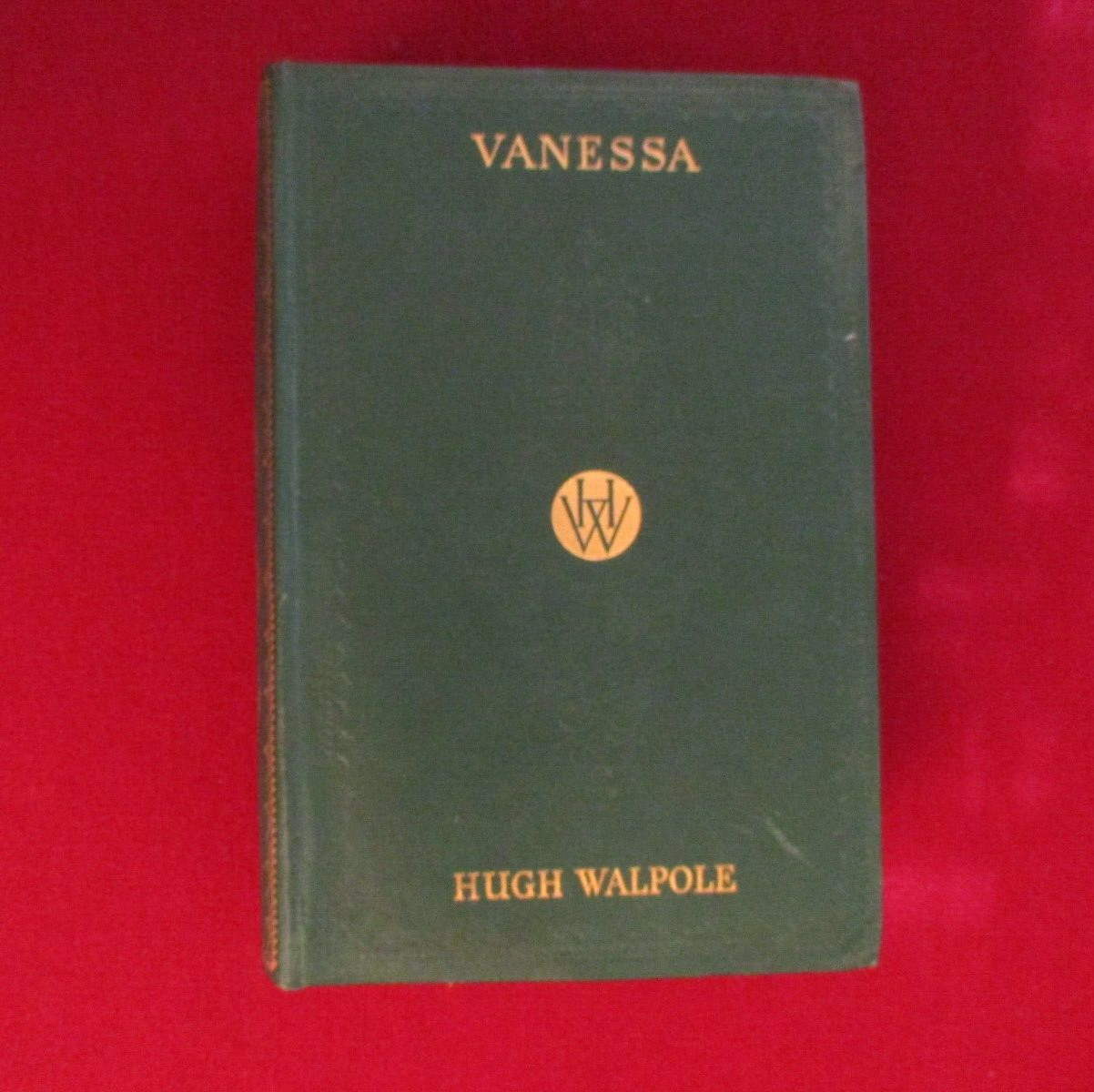 SIGNED (Inscribed) ~ Vanessa by Hugh Walpole (1933) Second Printing Novel