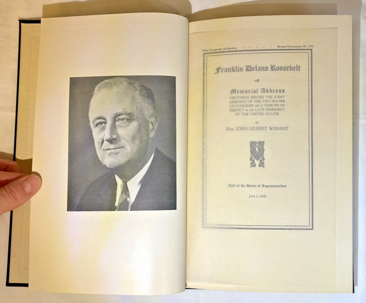 In Memoriam of FDR Late President Of The United States 1948 – Good Shape!