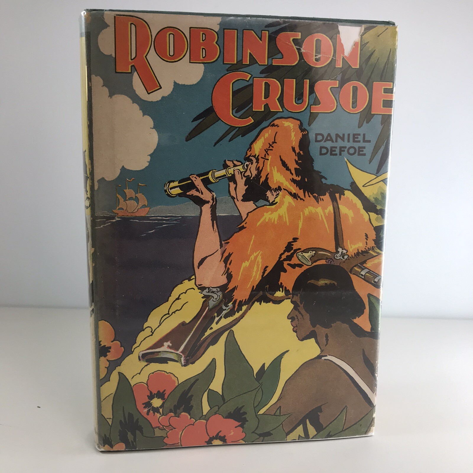 Robinson Crusoe by Daniel Defoe; Hardcover w/DJ; Goldsmith Publishing Co.
