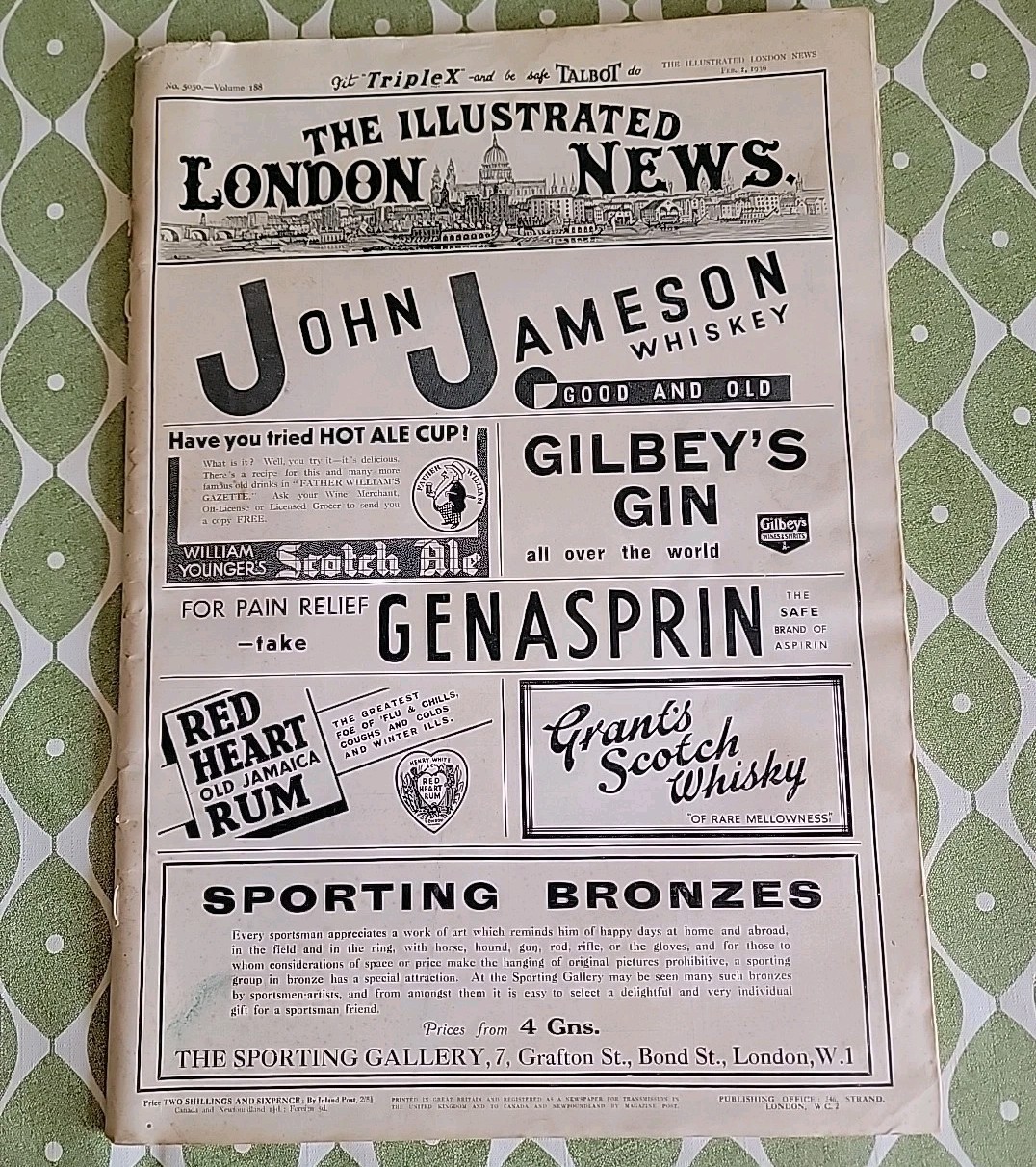 The Illustrated London News Feb 1st 1936 Vintage Magazine King George Funeral