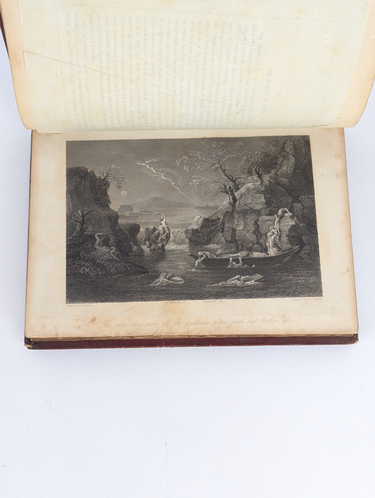 Antique 1849 Putnam The Scripture Gift-Book Illus Family Pictures From The Bible