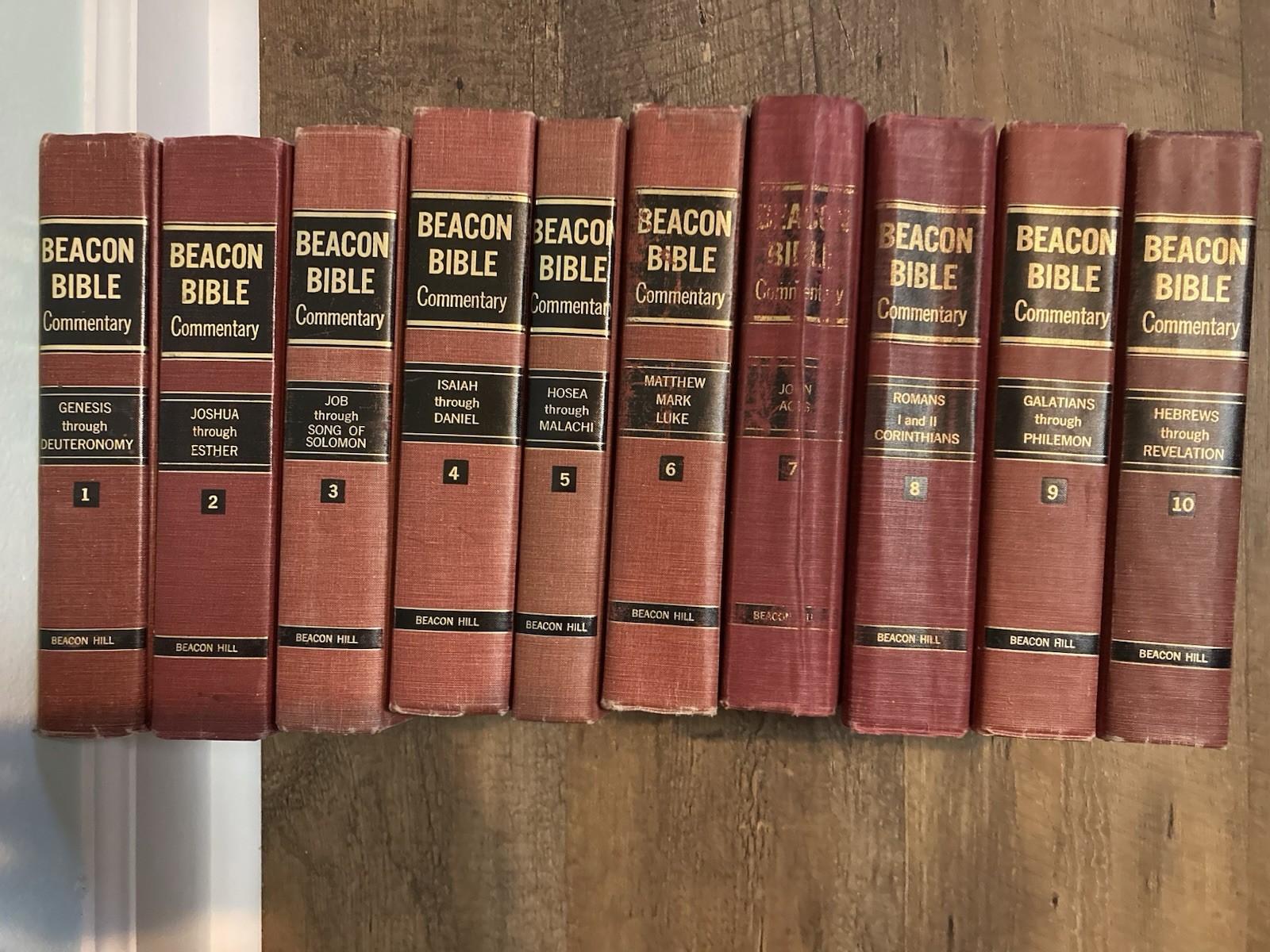 Beacon Bible Commentary Vintage Hardcover 10 Volume Complete Set 1969