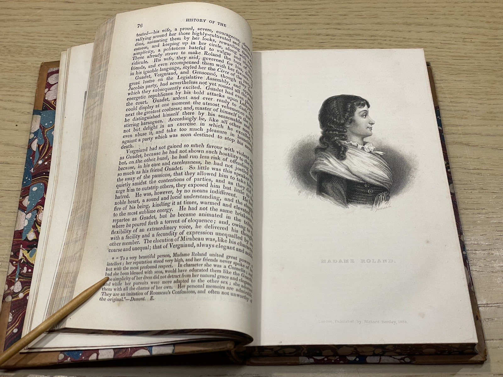 M A Thiers HISTORY OF THE FRENCH REVOLUTION Vols II – V hb 1838 Richard Bentley