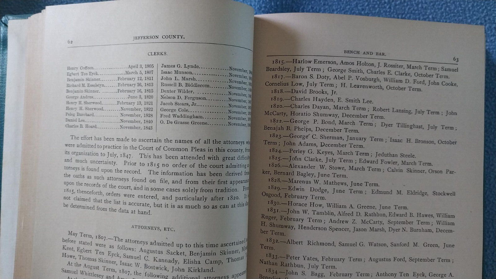 1890 Jefferson County NY GAZETTEER & DIRECTORY 1,232 Pgs County Info History