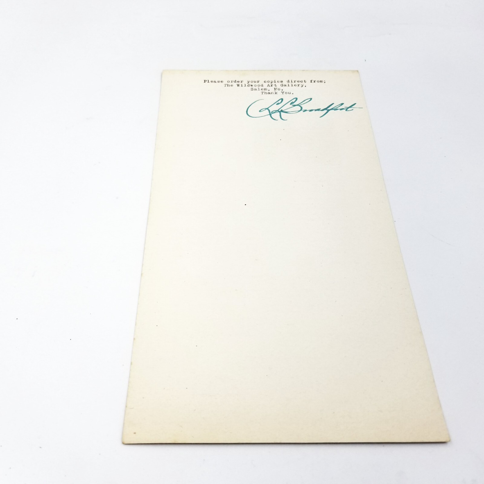 Pioneers of the Ozarks by L.L. Broadfoot – 1945 Edition with Signed Letter