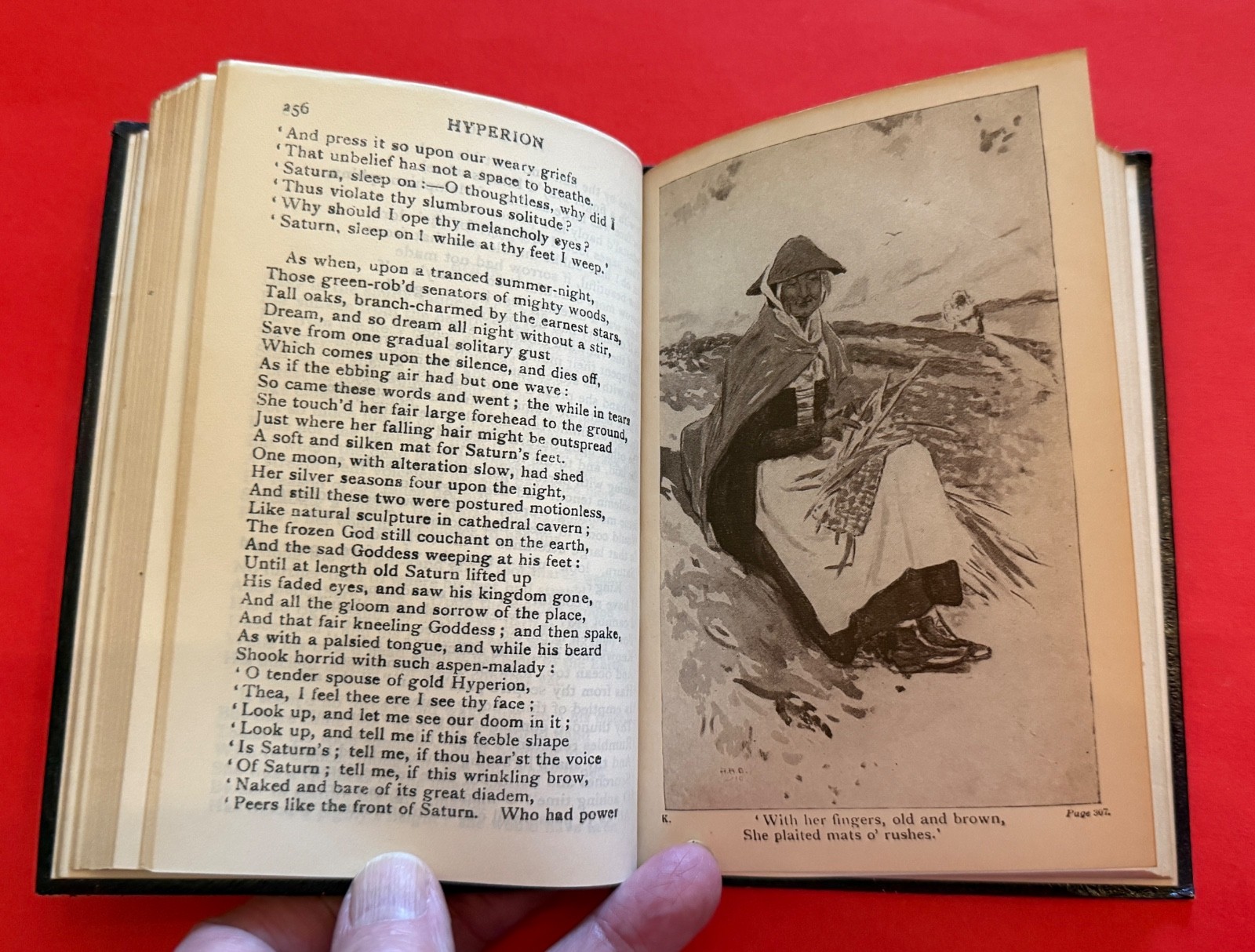 Poetical Works of John Keats UK Collins Clear Press Undated Leather Illus Dixon
