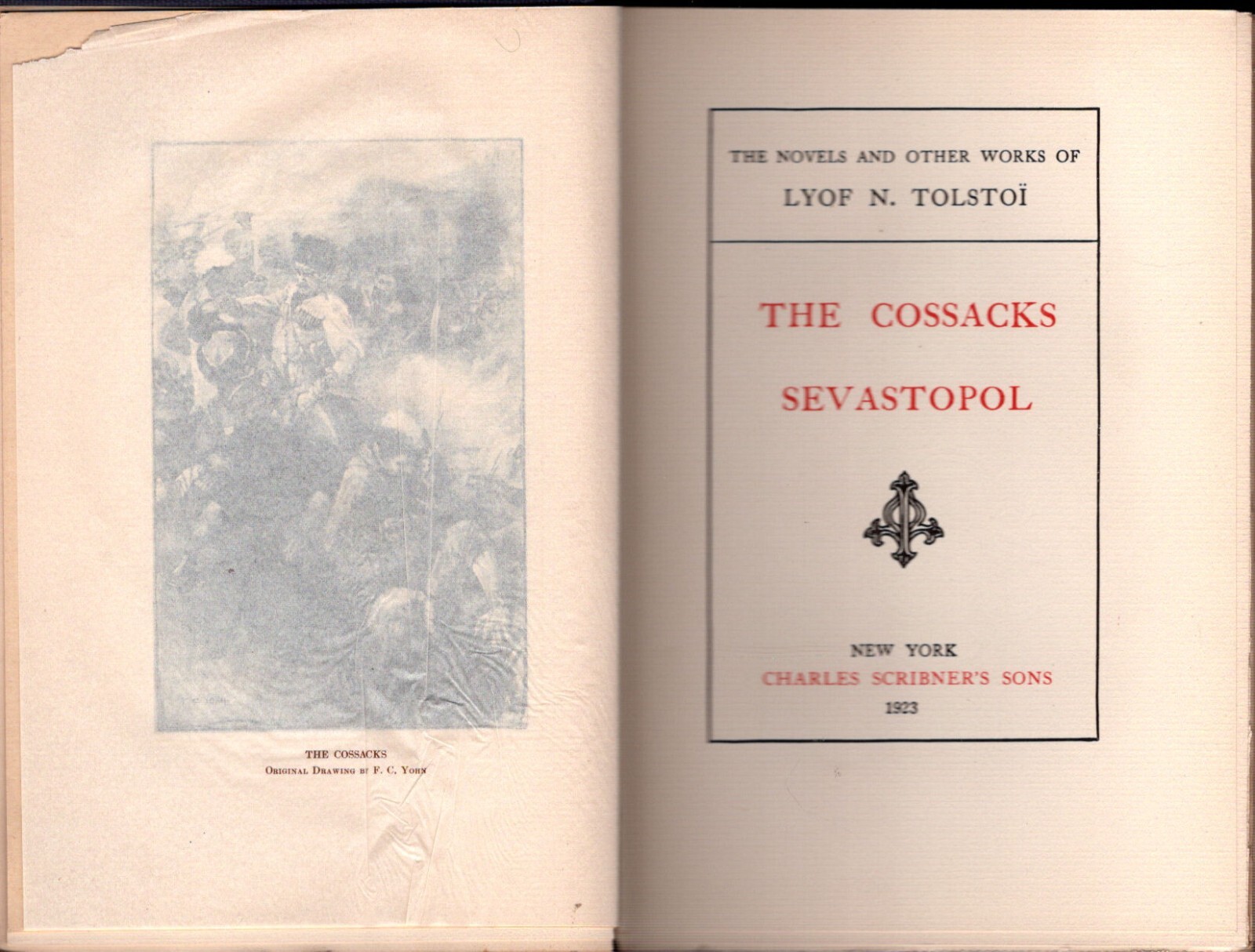 1923 THE WORKS OF LYOF N. TOLSTOI (LEO TOLSTOY) volumes 3, 5, 8, 9, 11