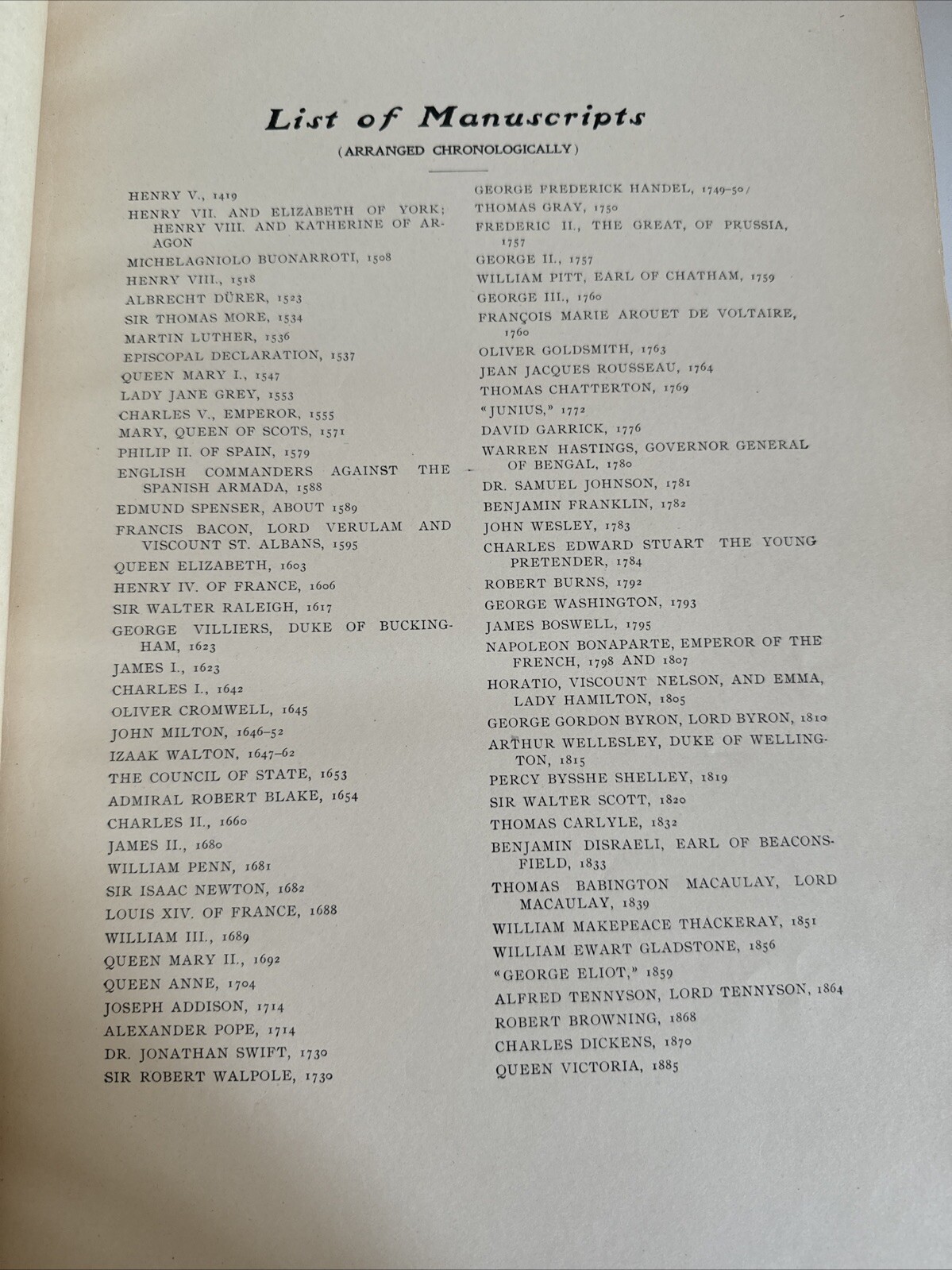 Universal Classic Manuscripts – Dunne – Bound Luther Browning Henry Early 1900s