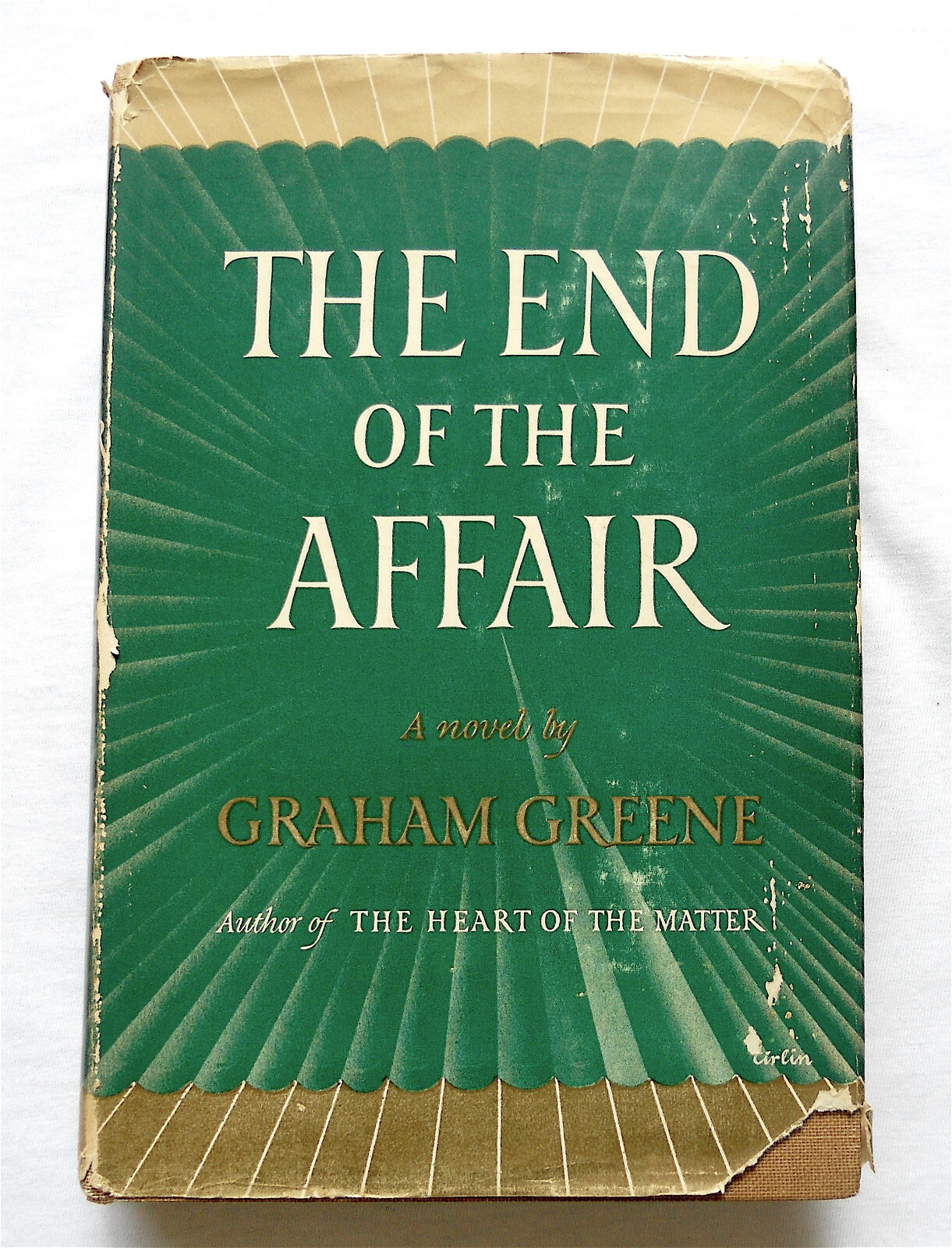1951 The End Of The Affair by Graham Greene – 1st U.S. Edition 4th Printing HCDJ