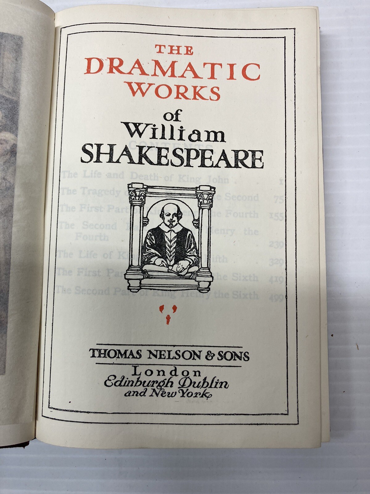 Complete Dramatic Works of William Shakespeare Vol. 3 Thomas Nelson & Sons