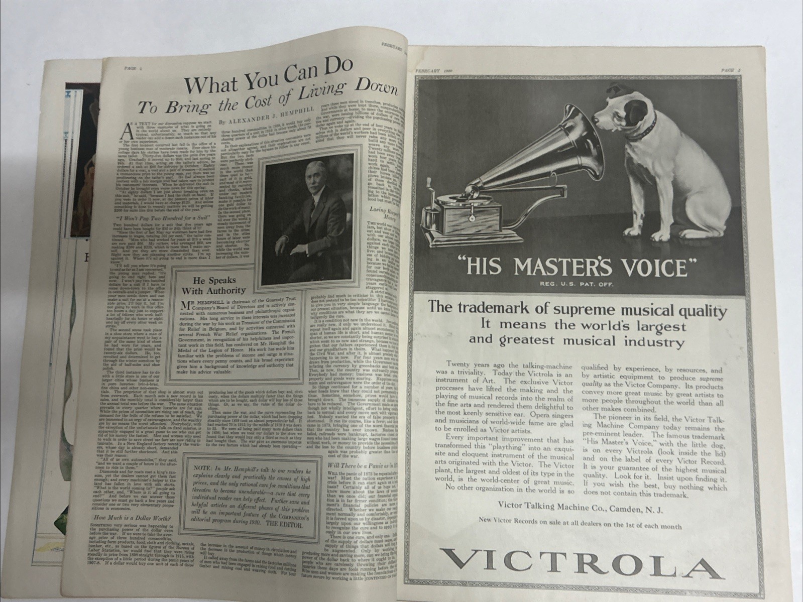 Lot Of 2 “Women’s Home Companion” Feb 1920 & Aug 1926 Nice