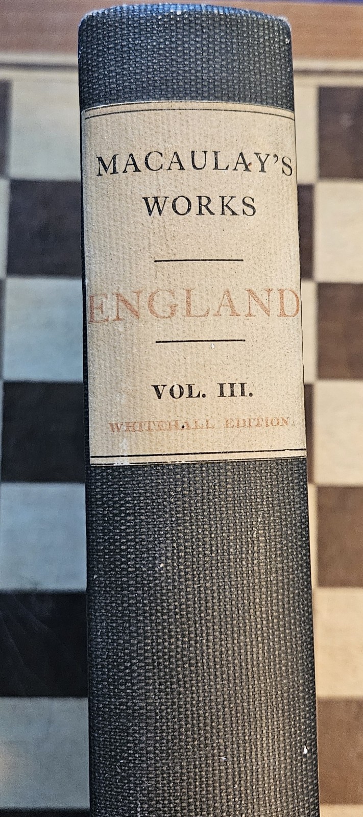RARE Antigue Book: Works Of Lord Macaulay Whitehall Edition Number 182/1000