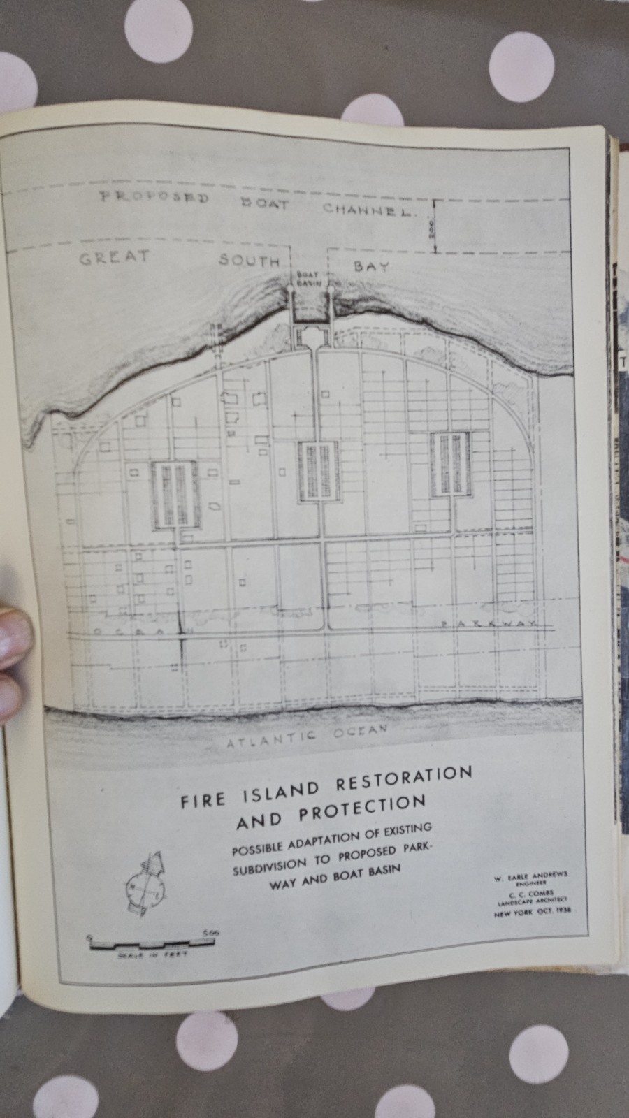 Rare 1938 REPORT HURRICANE ROBERT MOSES Long FIRE ISLAND LI Map & Photos Bridge