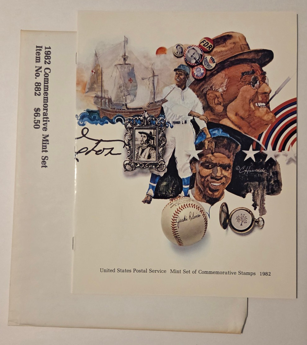 SEALED 1982 Mint Set Commemorative USPS Yearbook Album with Stamps