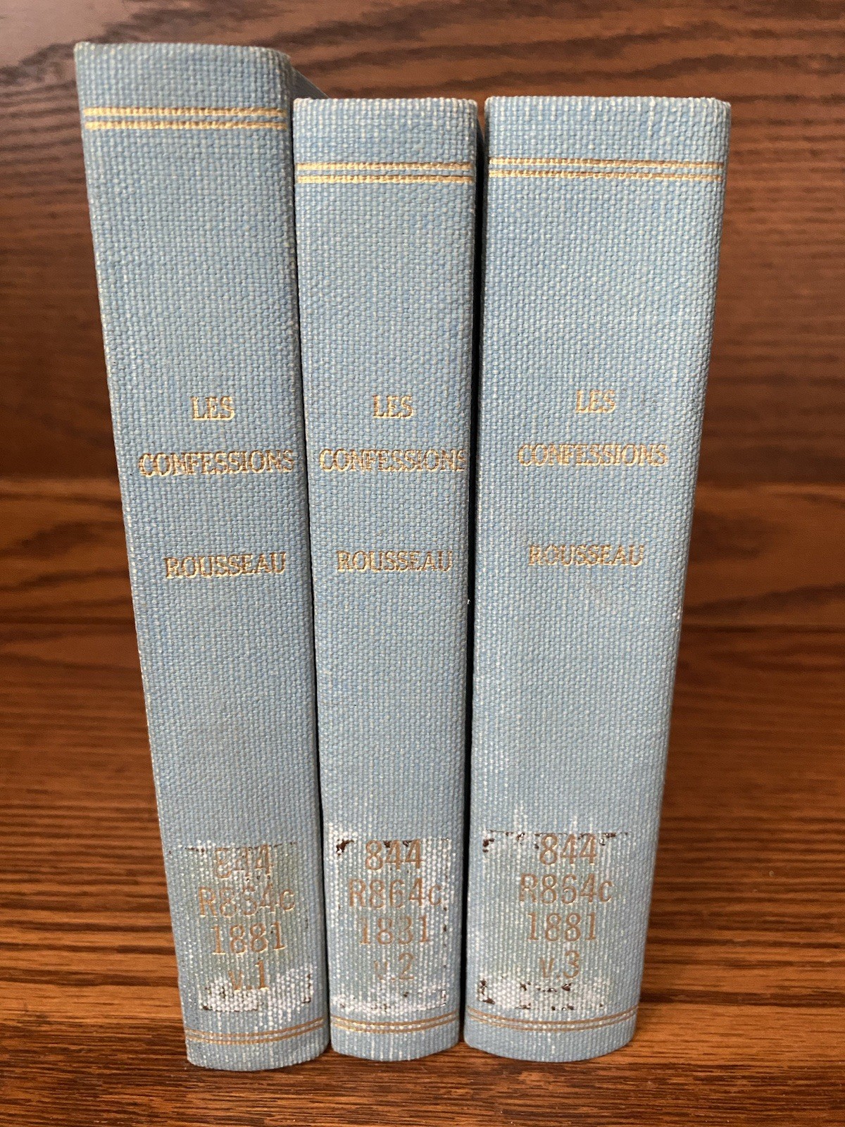 J. J. Rousseau Les Confessions 1881 French Ex Library