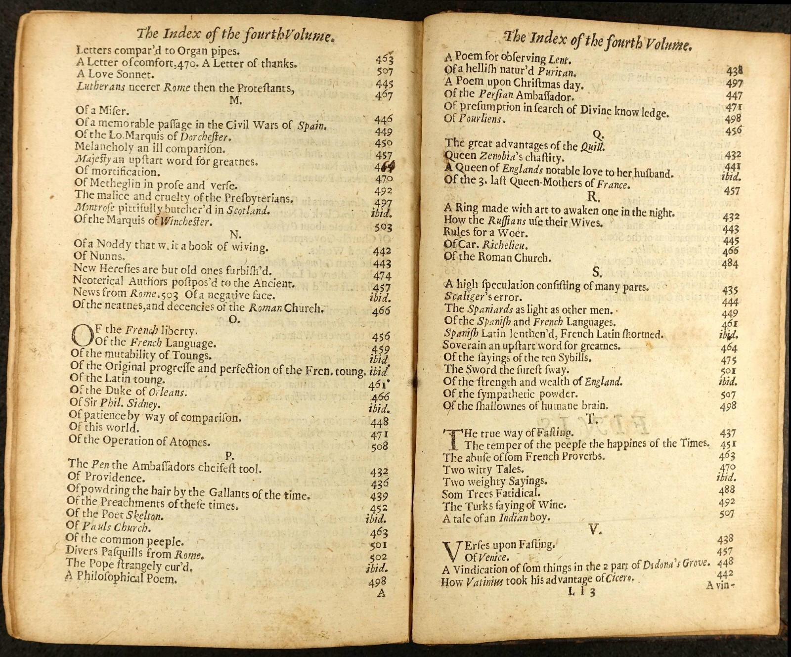 1673 HOWELL. EPISTLE LETTER KING JAMES ERL VISCOUNT KNIGHT BISHOP CAPTAIN DOCTOR