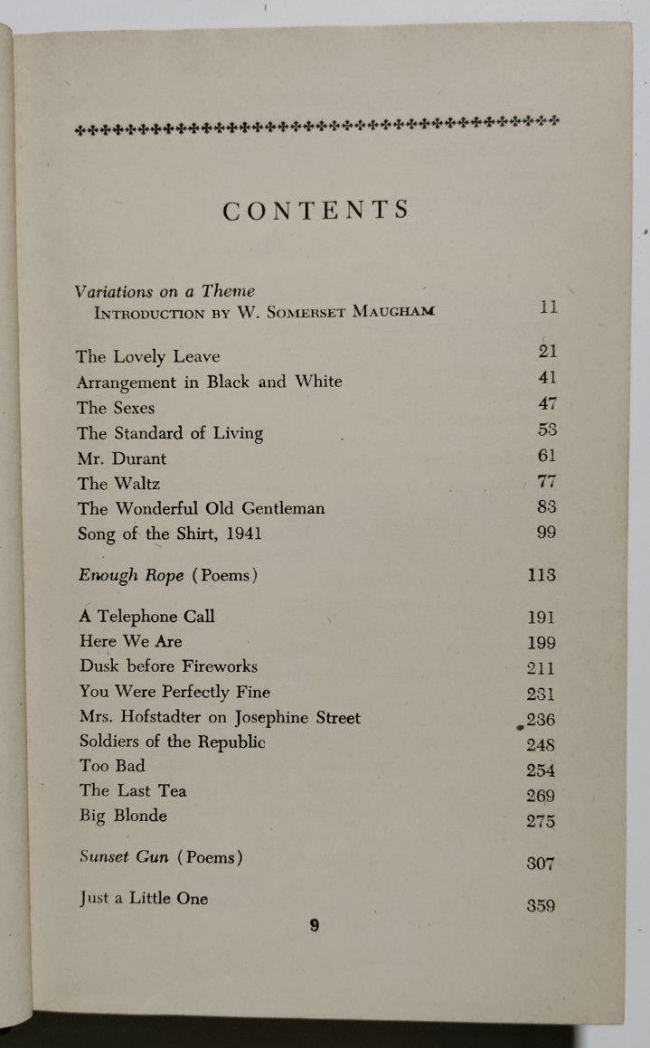 The Portable Dorothy Parker – First Edition – Viking Press, NY, 1944