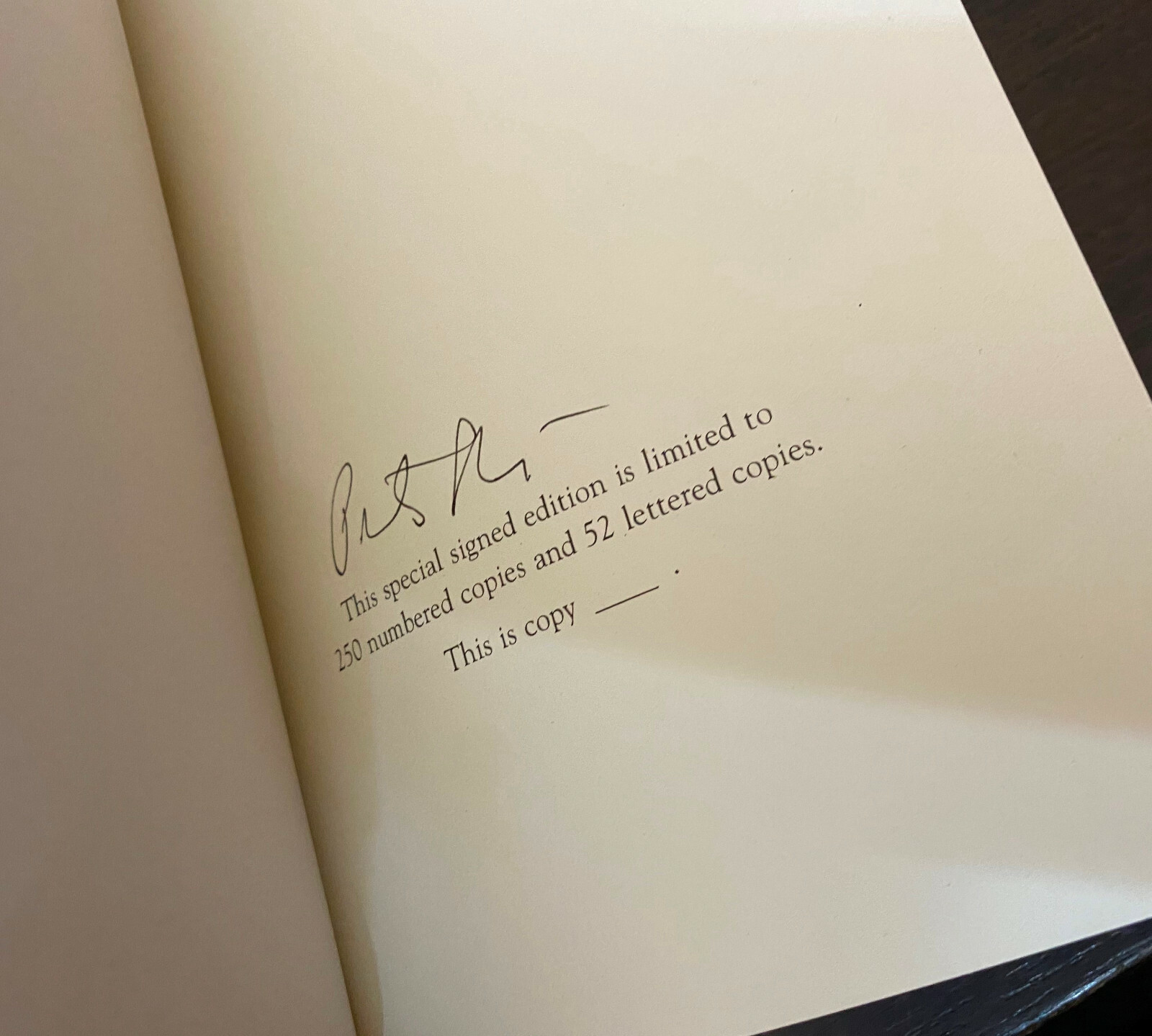 Peter STRAUB — Peter And PTR — 1999 Subterranean Press — SIGNED LIMITED HC
