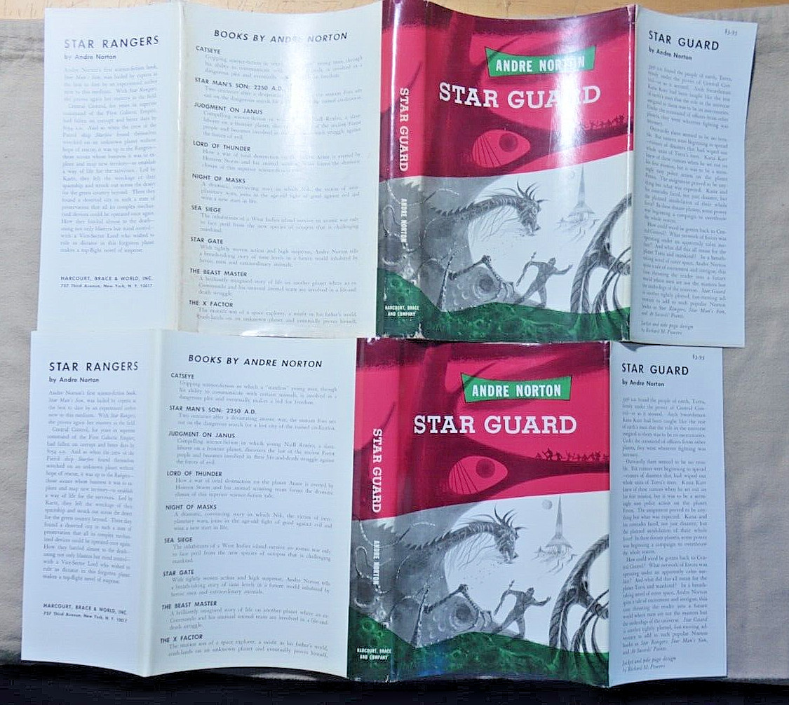 STAR GUARD by ANDRE NORTON HC/2 DJS Richard Powers Jacket Design Fine Jacket