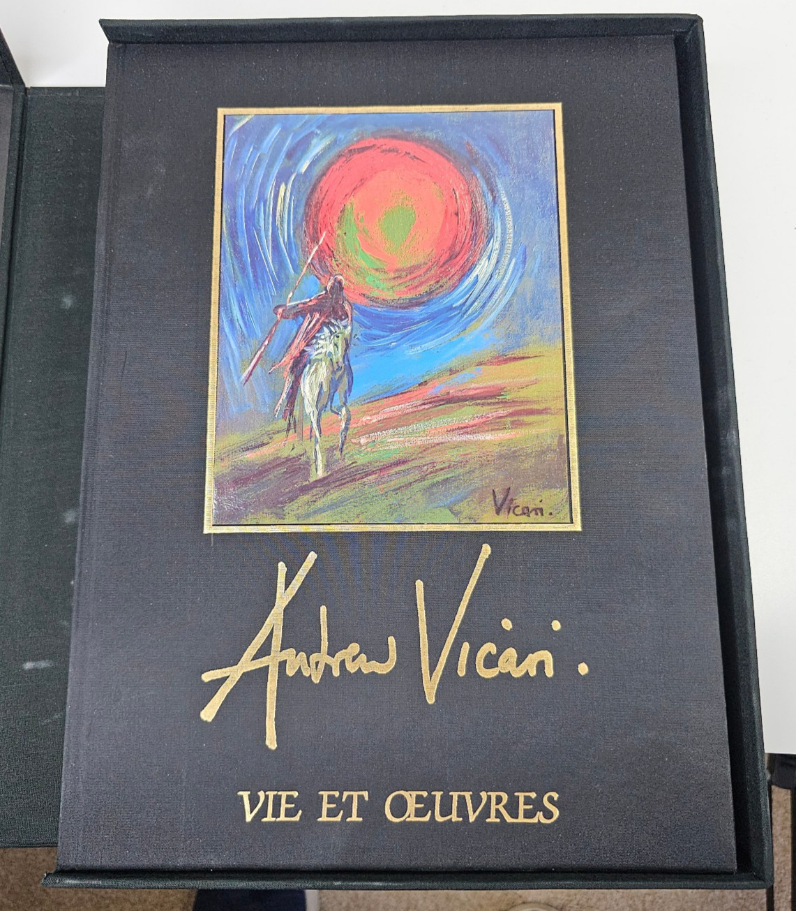 SIGNED ANDREW VICARI VIE ET OEUVRES HARDCOVER BOOK DANIEL CURZII LIFE AND WORKS