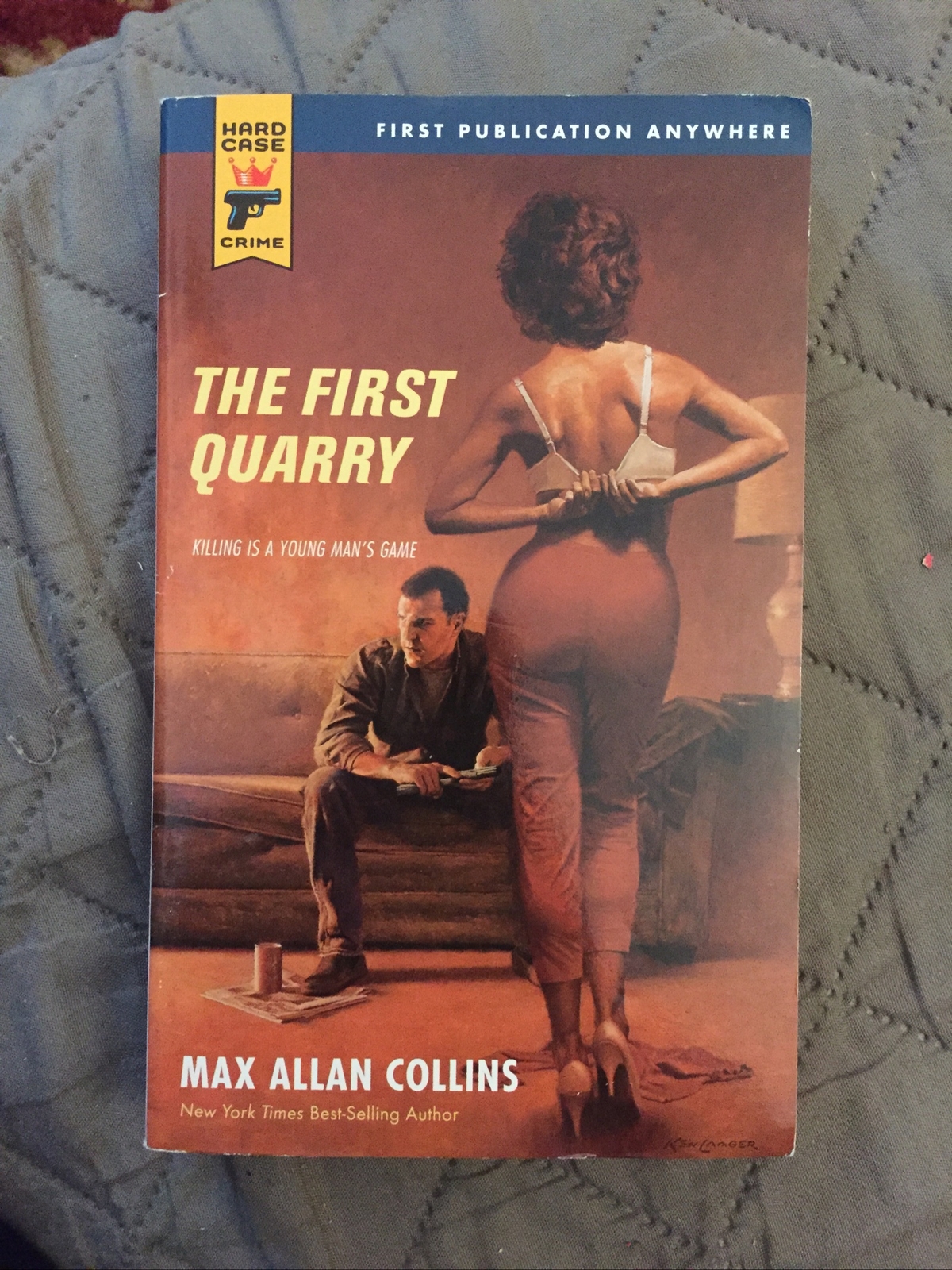 Crime gga Vintage Pb, The First Quarry by Collins, Hard Case 048, Pbo 2008 VG+
