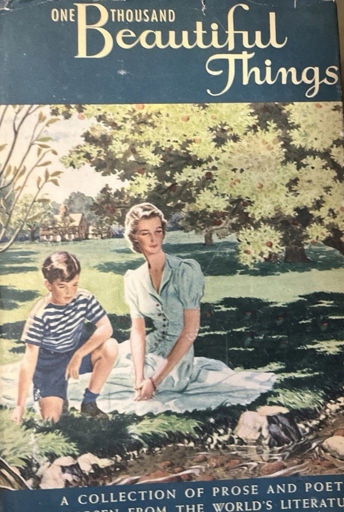 Vintage One Thousand Beautiful Things Marjorie Barrows 1948 Poetry Prose HC Book