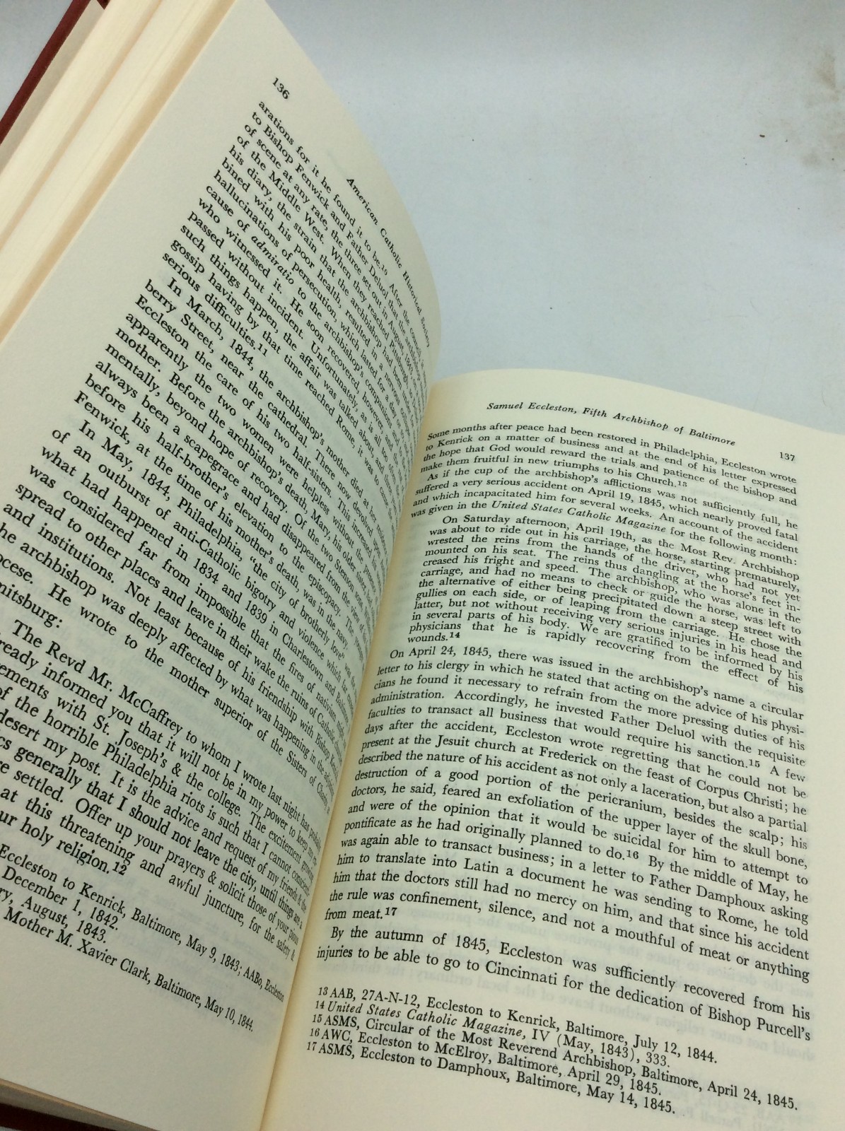 RECORDS OF AMERICAN CATHOLIC HISTORICAL SOCIETY (Vol 76-7 in 1 book) – 1965-6