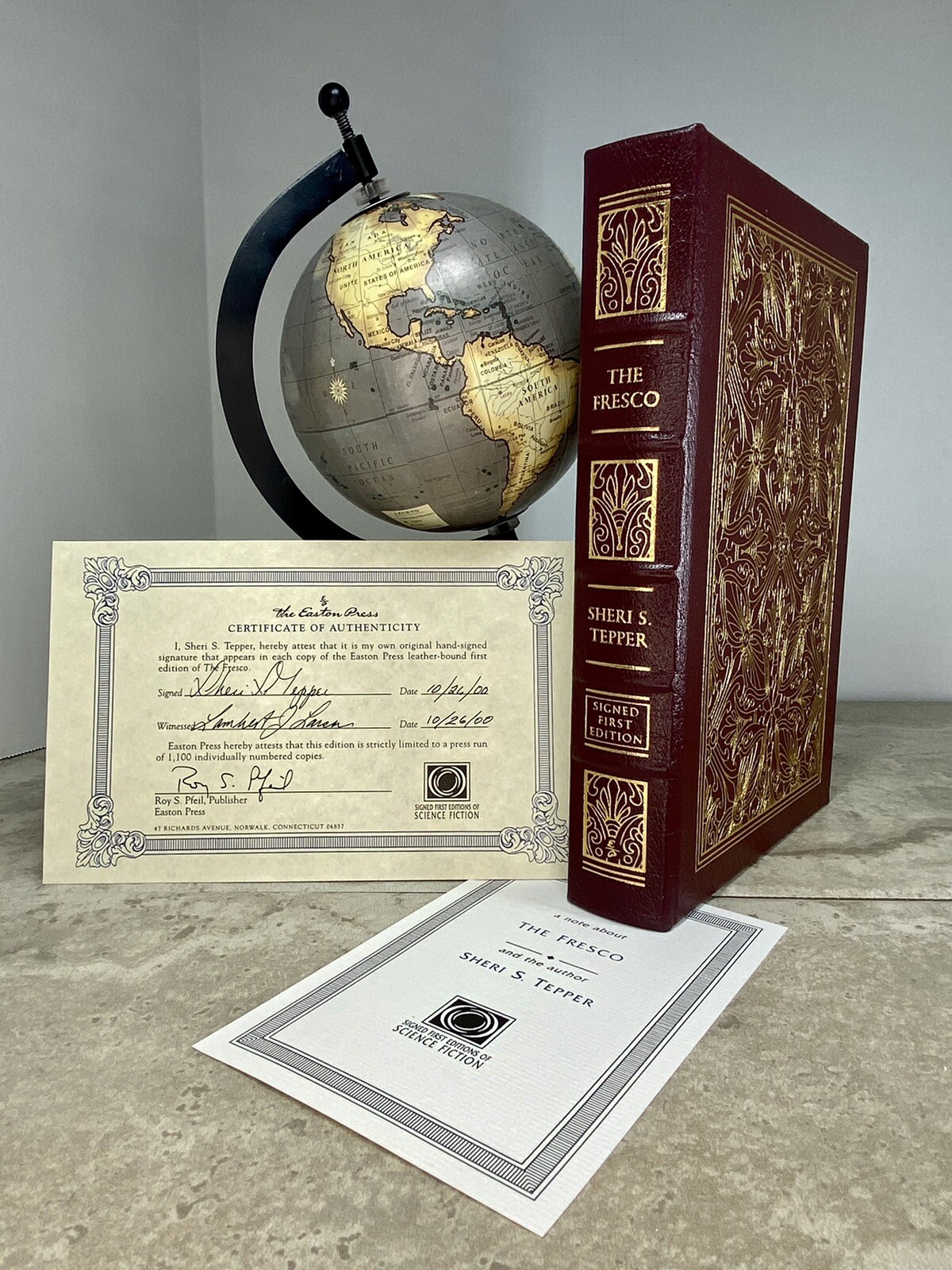 The Fresco SIGNED by Sheri S. Tepper; Easton Press Science Fiction First Edition
