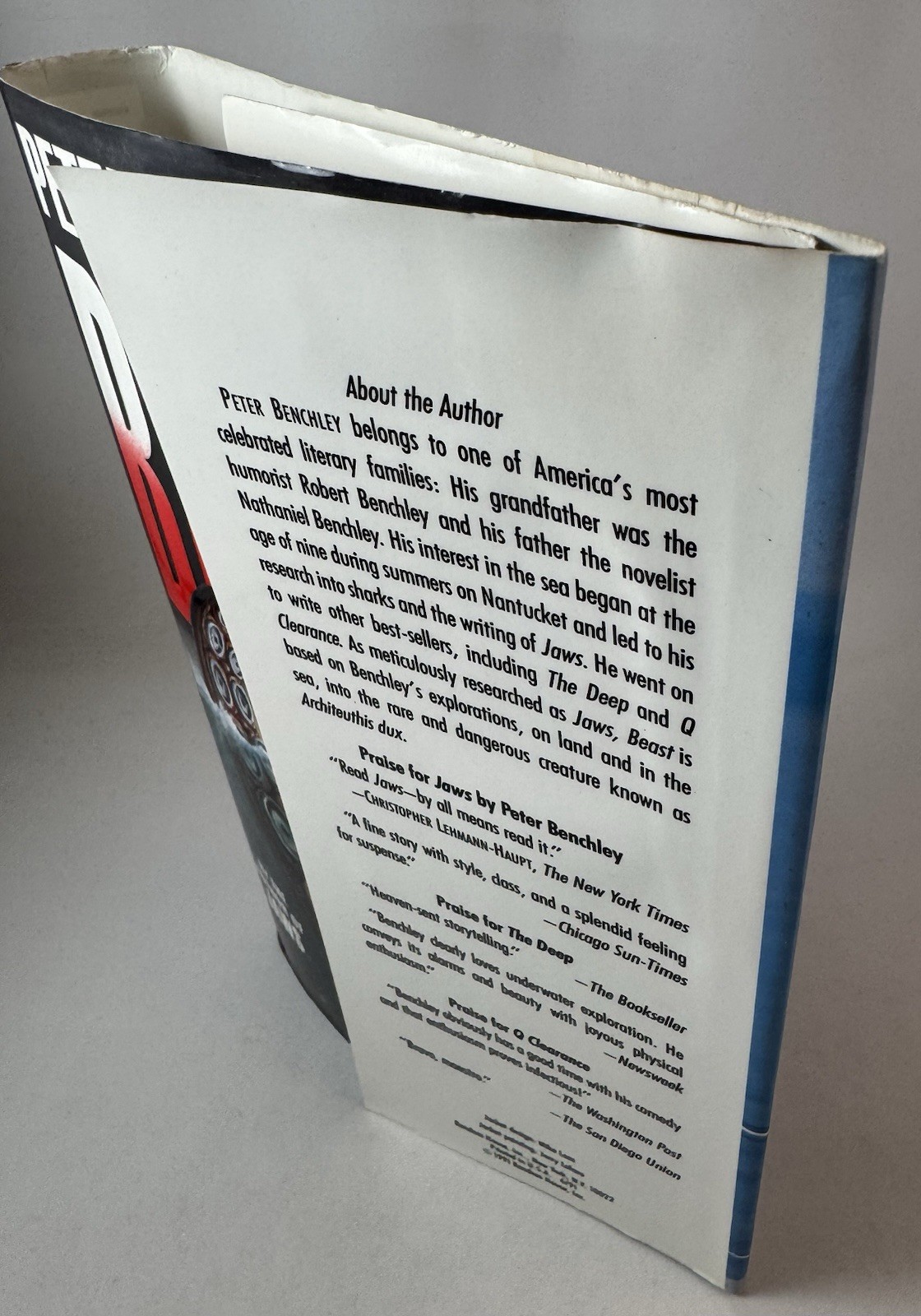 Beast-Peter Benchley-SIGNED-TRUE First Edition/1st Printing w/ Org DJ-JAWS-RARE!