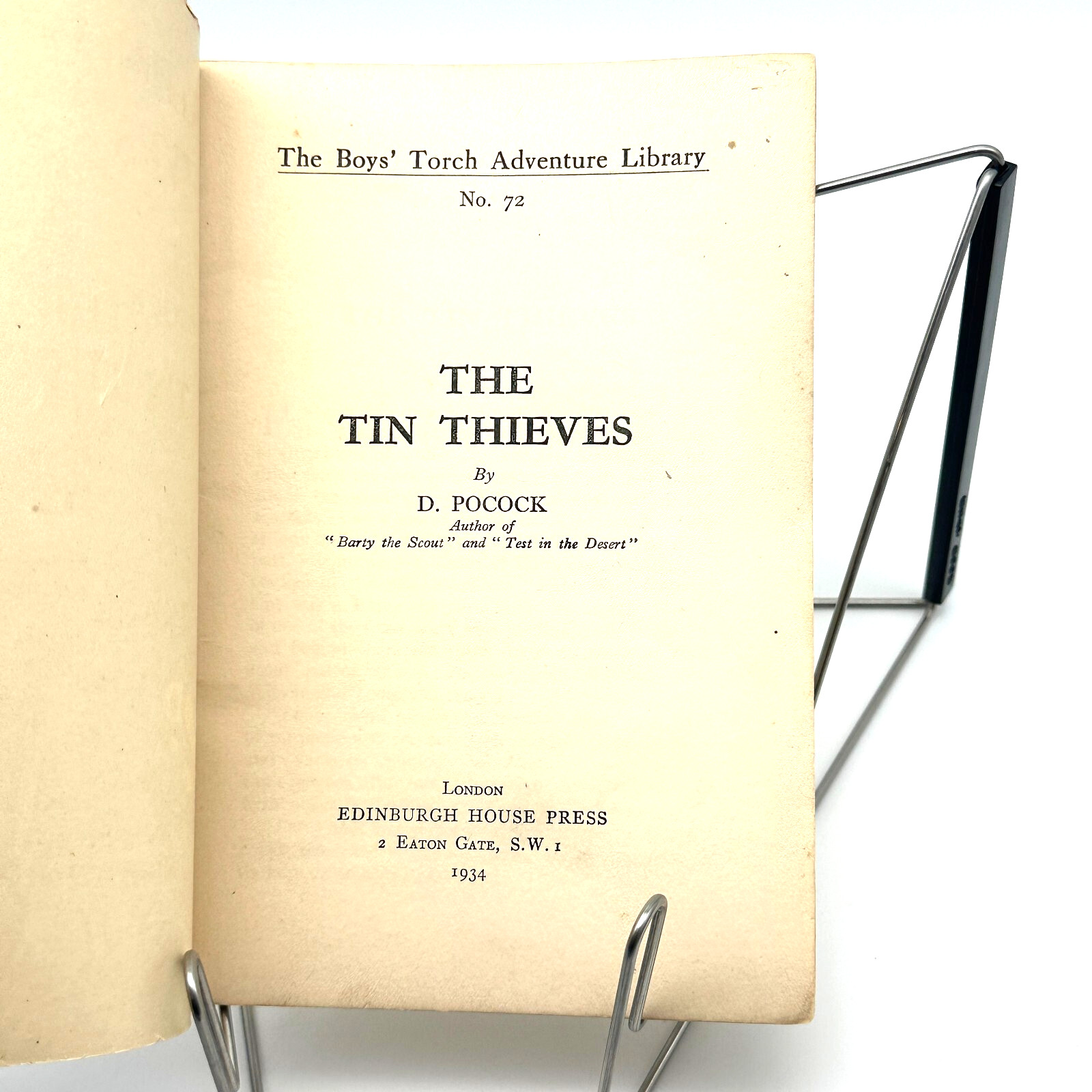 *RARE* Boys’ Torch Adventure Pulp Fiction 1934 The Tin Thieves No 72 D Pocock