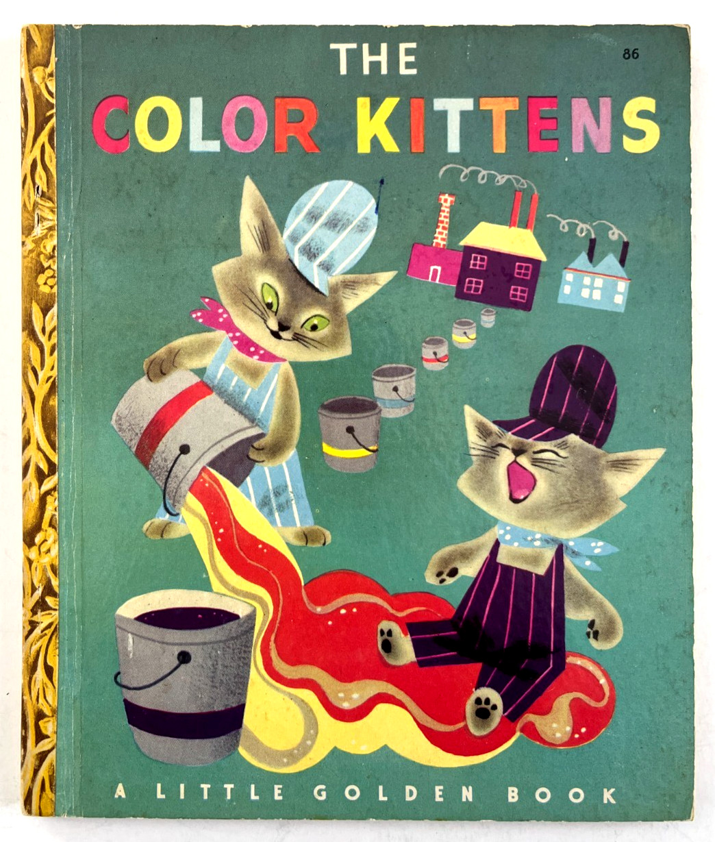 THE COLOR KITTENS ~ 1st „A“ ed. Little Golden Book #86, Margaret Wise Brown, VG+