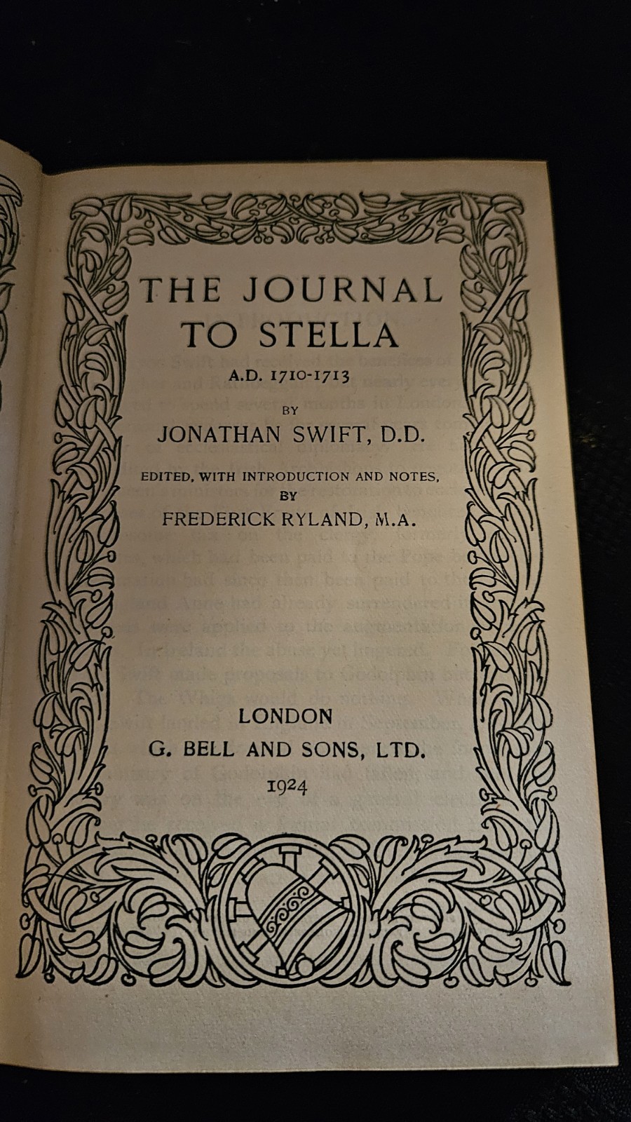 Rare 1924 The Journal To Stella HB Red G. Bell & Sons Jonathon Swift
